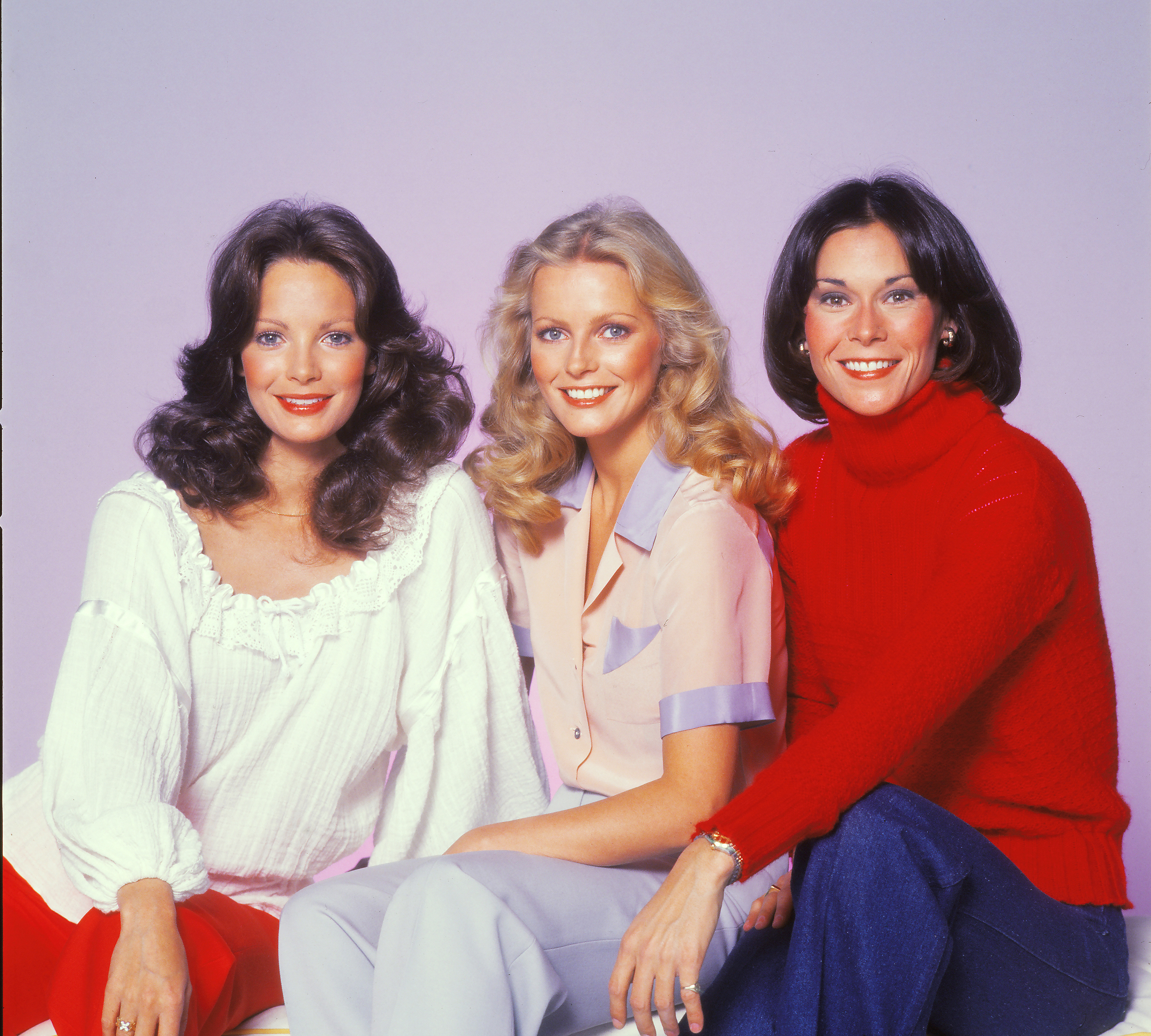 Charlie's Angels stars Chery Ladd, Jaclyn Smith and Kate Jackson pose for a portrait in Los Angeles, California, 1978
