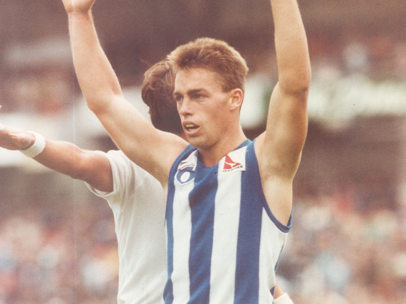Alastair Clarkson pictured playing for North Melbourne in 1991