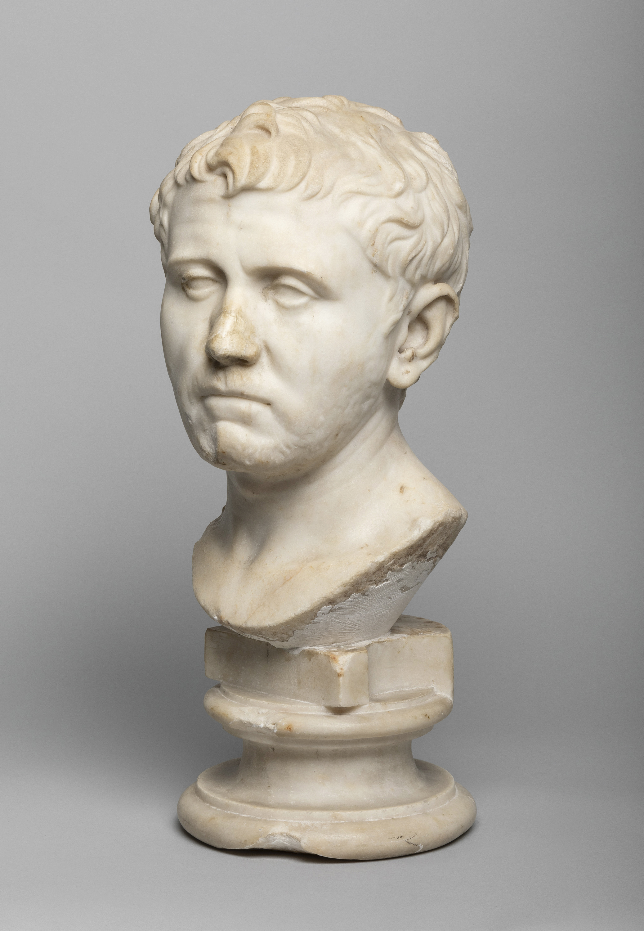 This undated photo shows a marble bust that a Texas woman bought for about $35 from a Goodwill store is temporarily on display at a San Antonio museum after experts determined it was a centuries-old sculpture missing from Germany since World War II. The bust, which art collector Laura Young found at Goodwill in 2018, once belonged in the collection of King Ludwig I of Bavaria, according to the San Antonio Museum of Art, which is temporarily displaying the piece until it is returned to Germany ne
