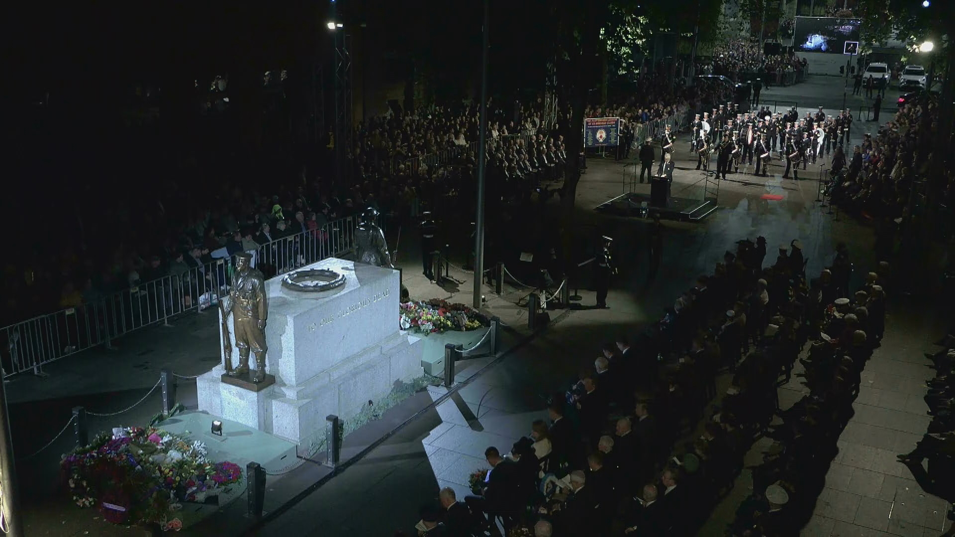 A moving moment from the Martin Place Dawn Service.