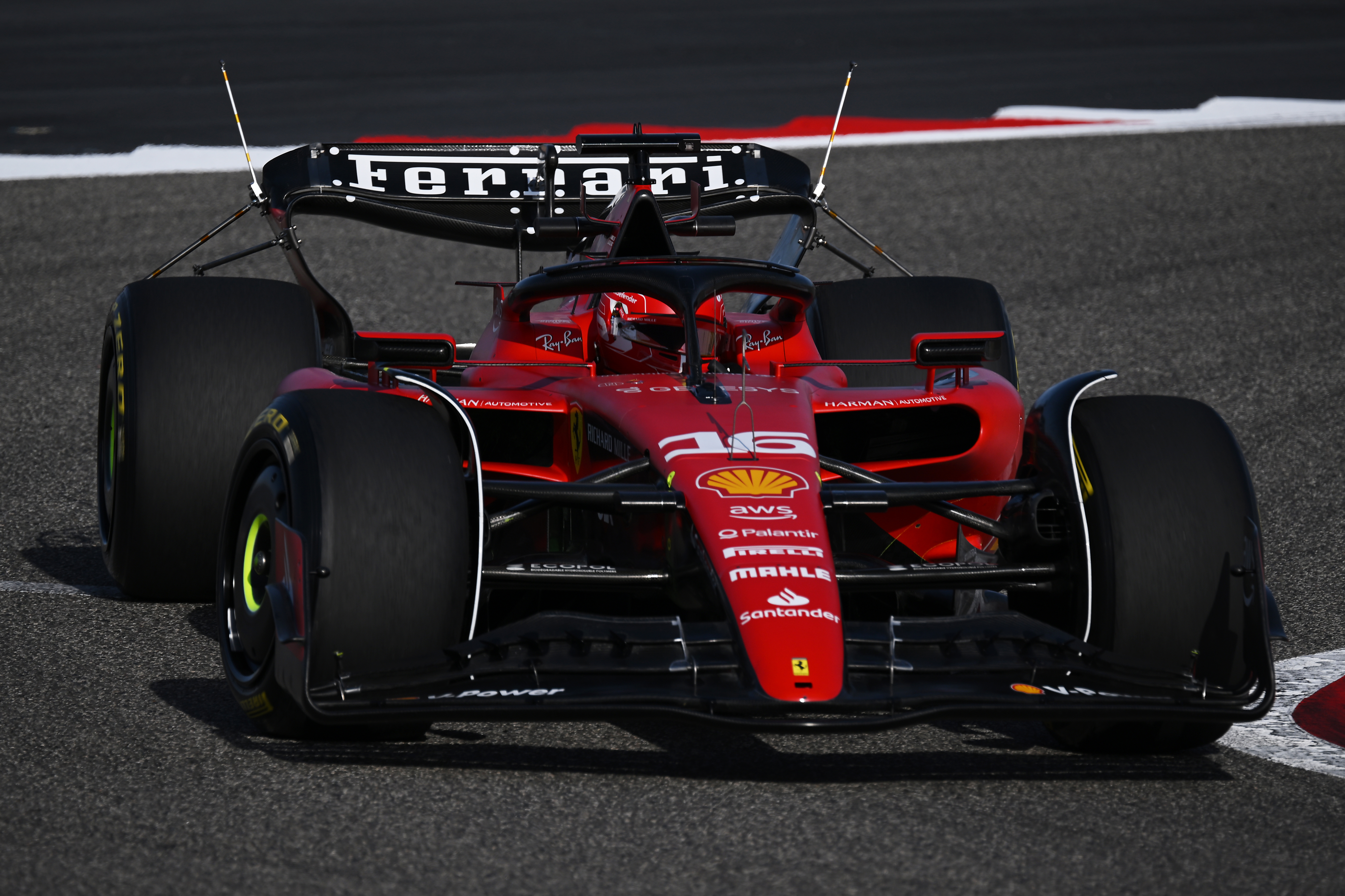 Charles Leclerc of Monaco driving the (16) Ferrari SF-23 on track during day one of F1 Testing at Bahrain International Circuit on February 23, 2023 in Bahrain, Bahrain.