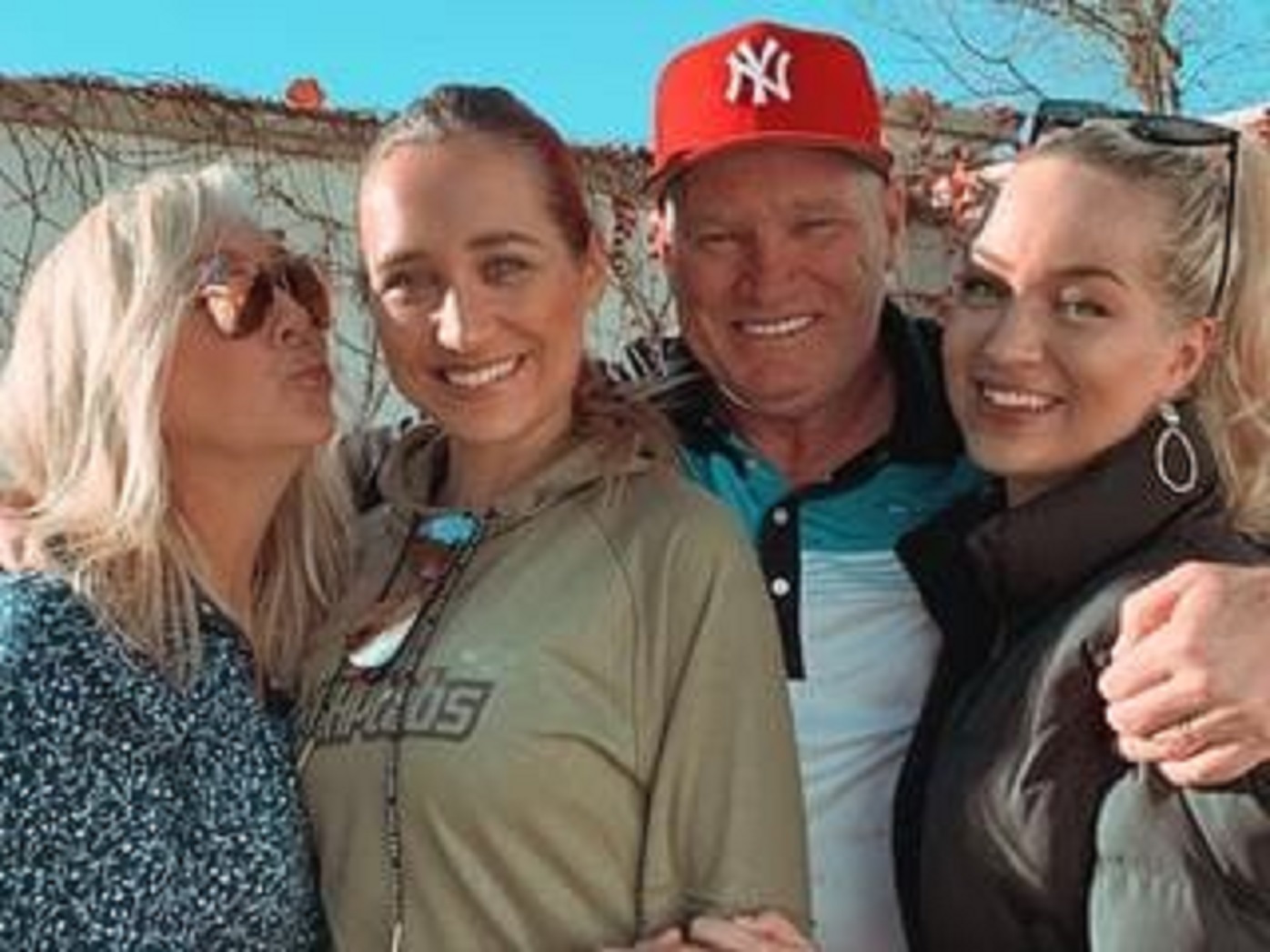 Dean Jones with his family.