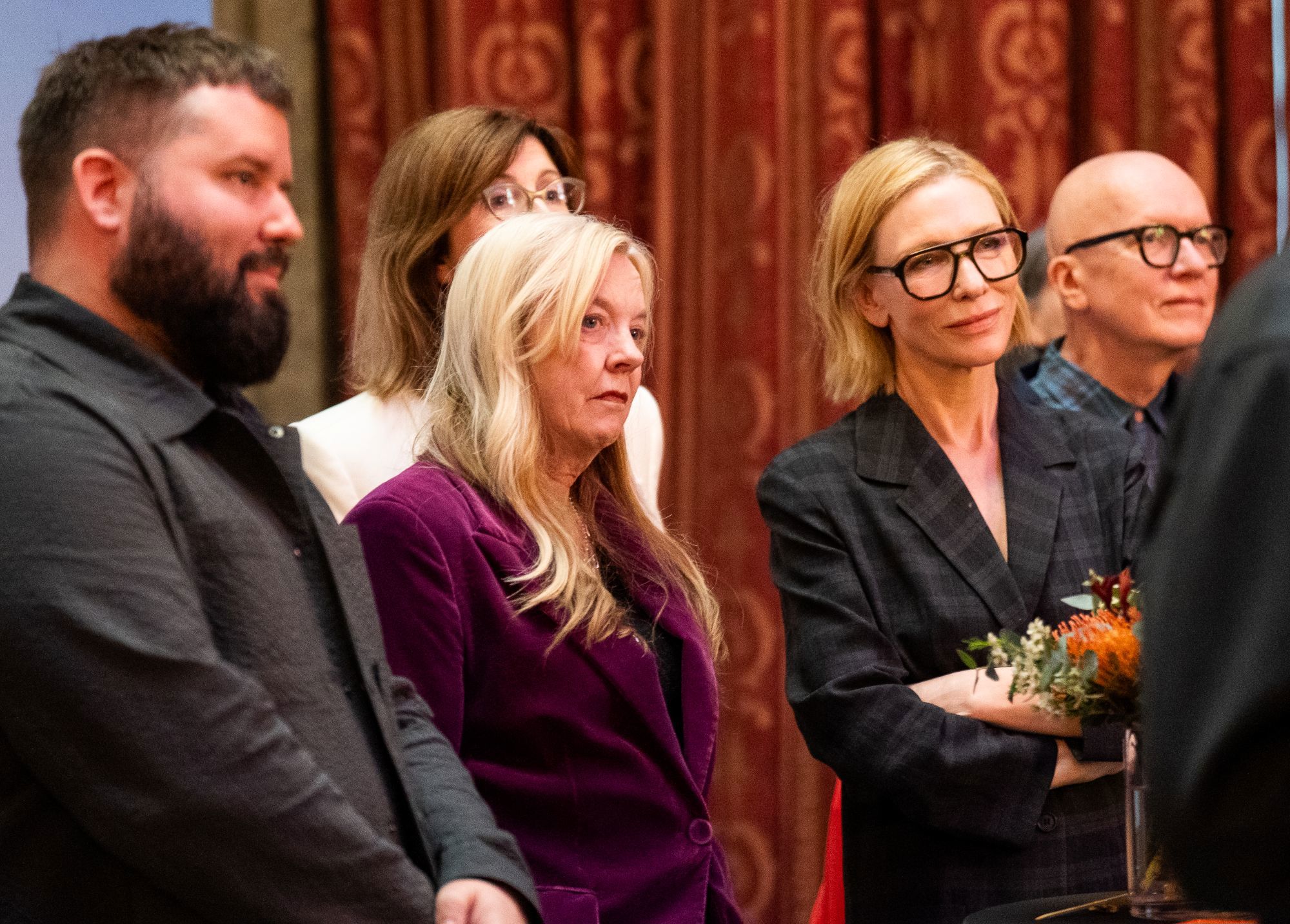 (L-R): Kip Williams, Suzie Miller, Cate Blanchett