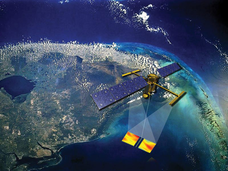 Representación artística del satélite FODA.