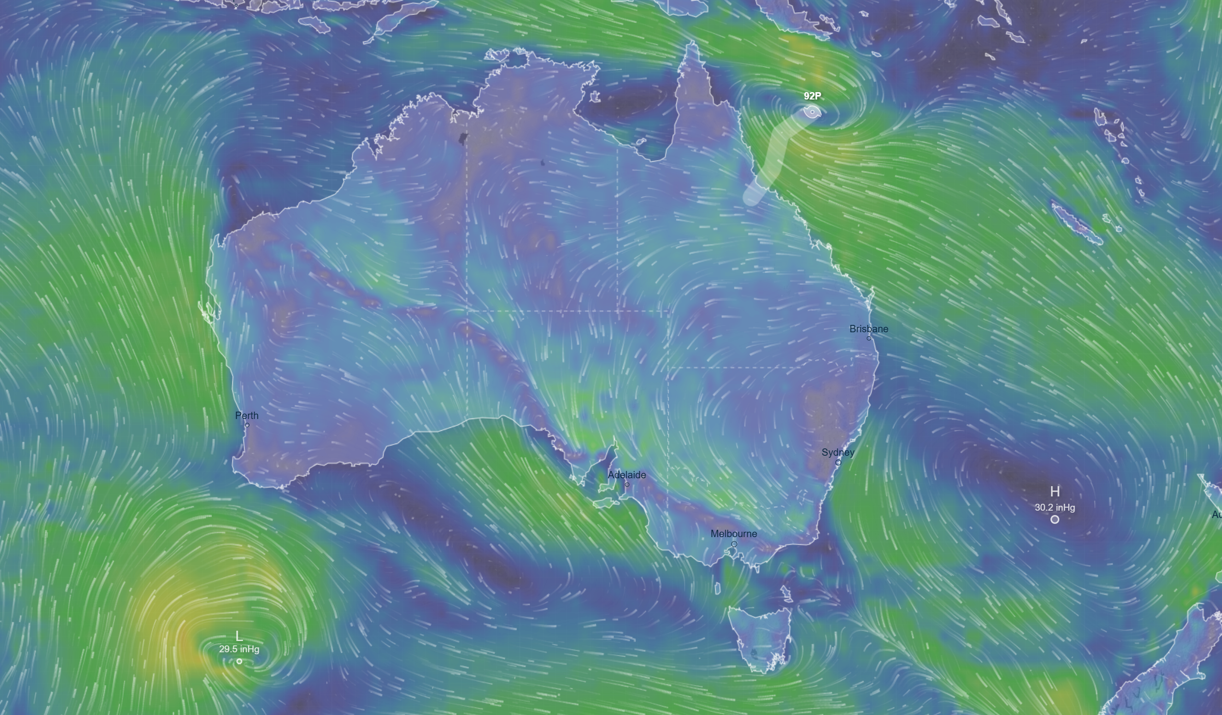 A 1000-kilometre stretch of the north Queensland coast will remain on alert today as a tropical low lingers at sea.