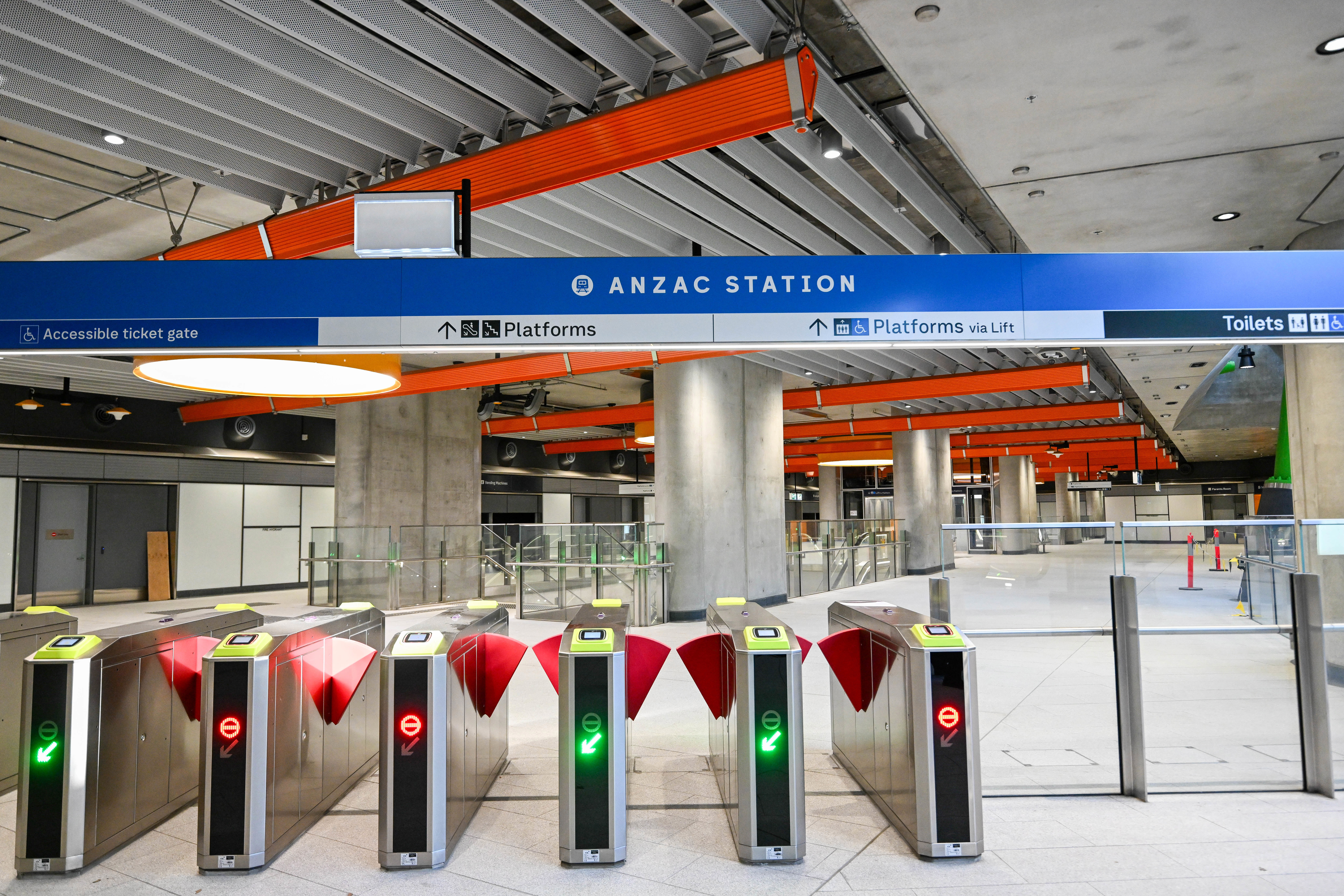 Generic, media preview of Metro Tunnel at Anzac Station. 14th August 2025, The Age news Picture by JOE ARMAO
