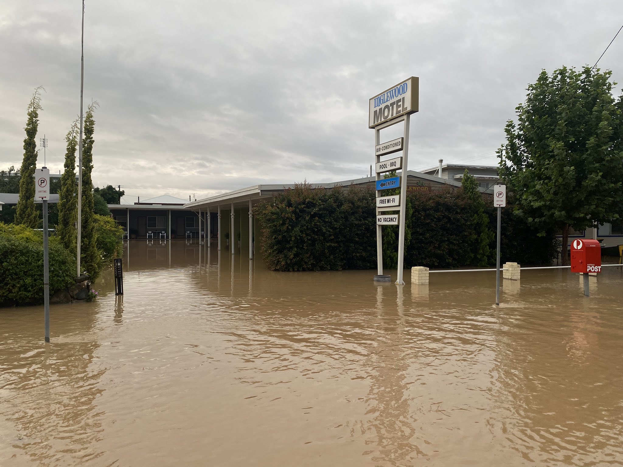 The Queensland town of Inglewood has been inundated with floodwaters.