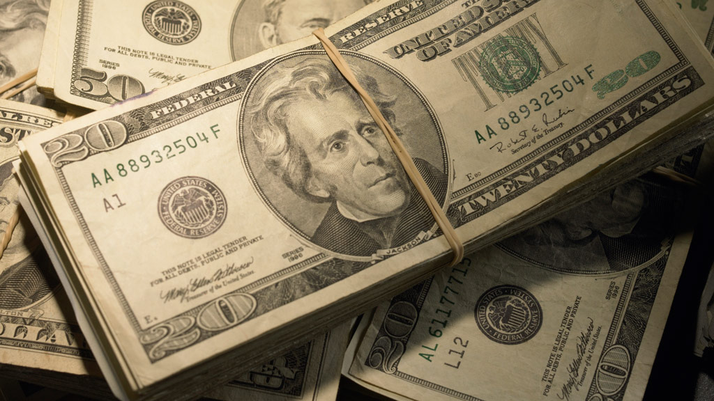 The US dollar retreated against major currencies. (Getty)