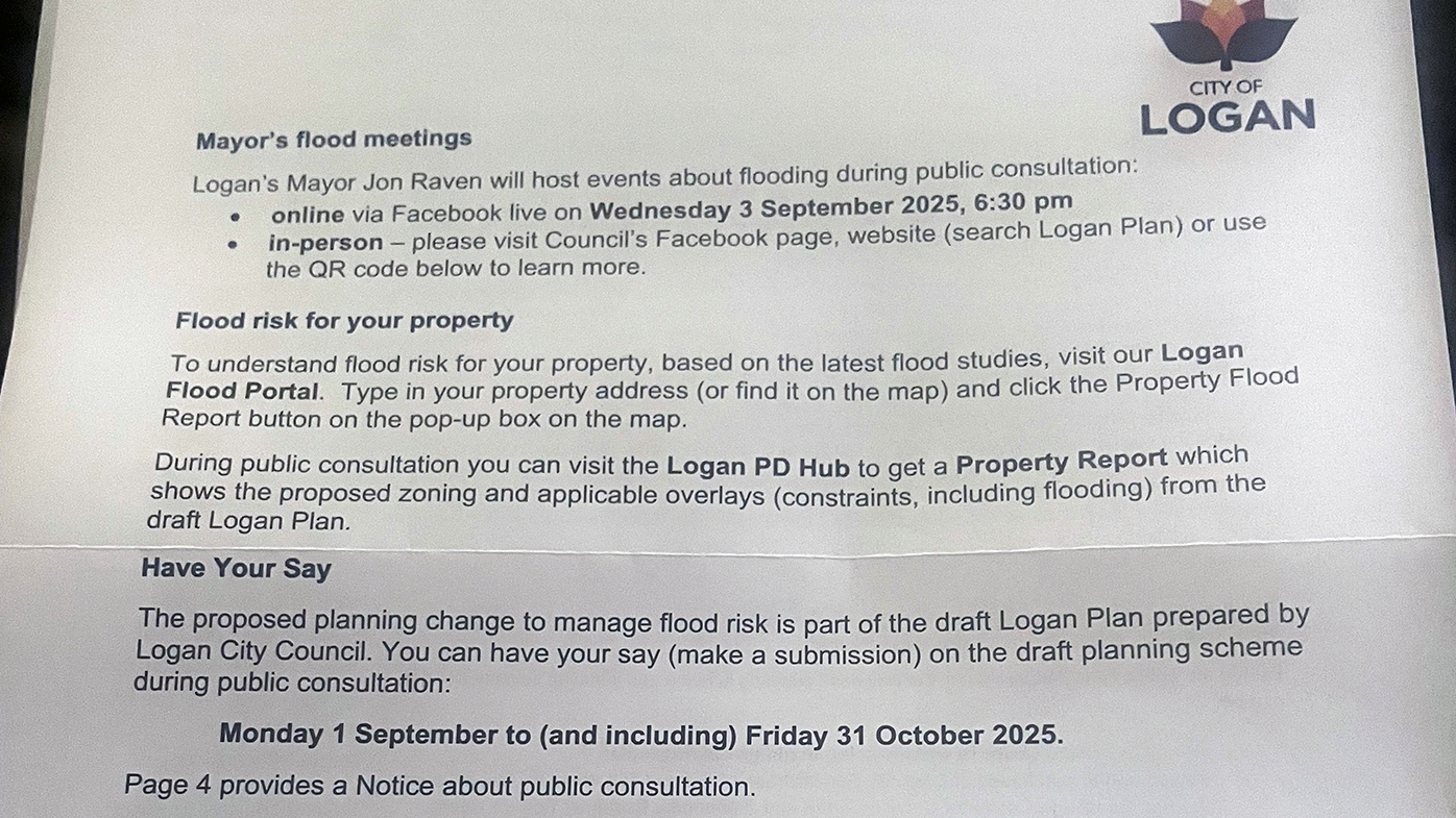 Logan residents have been given the opportunity to respond to the new flood maps.
