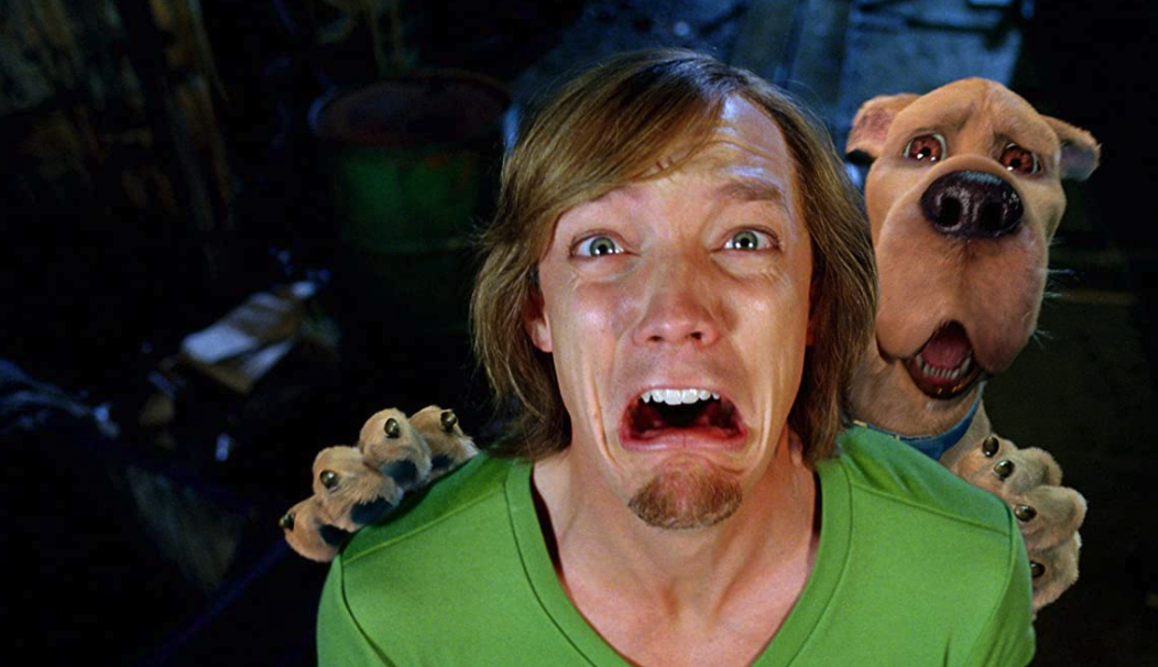 Matthew Lillard in his role as Shaggy in the 2002 film Scooby-Doo.