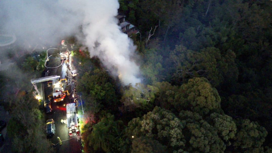 Fatal house fire Avalon, Hilltop Road