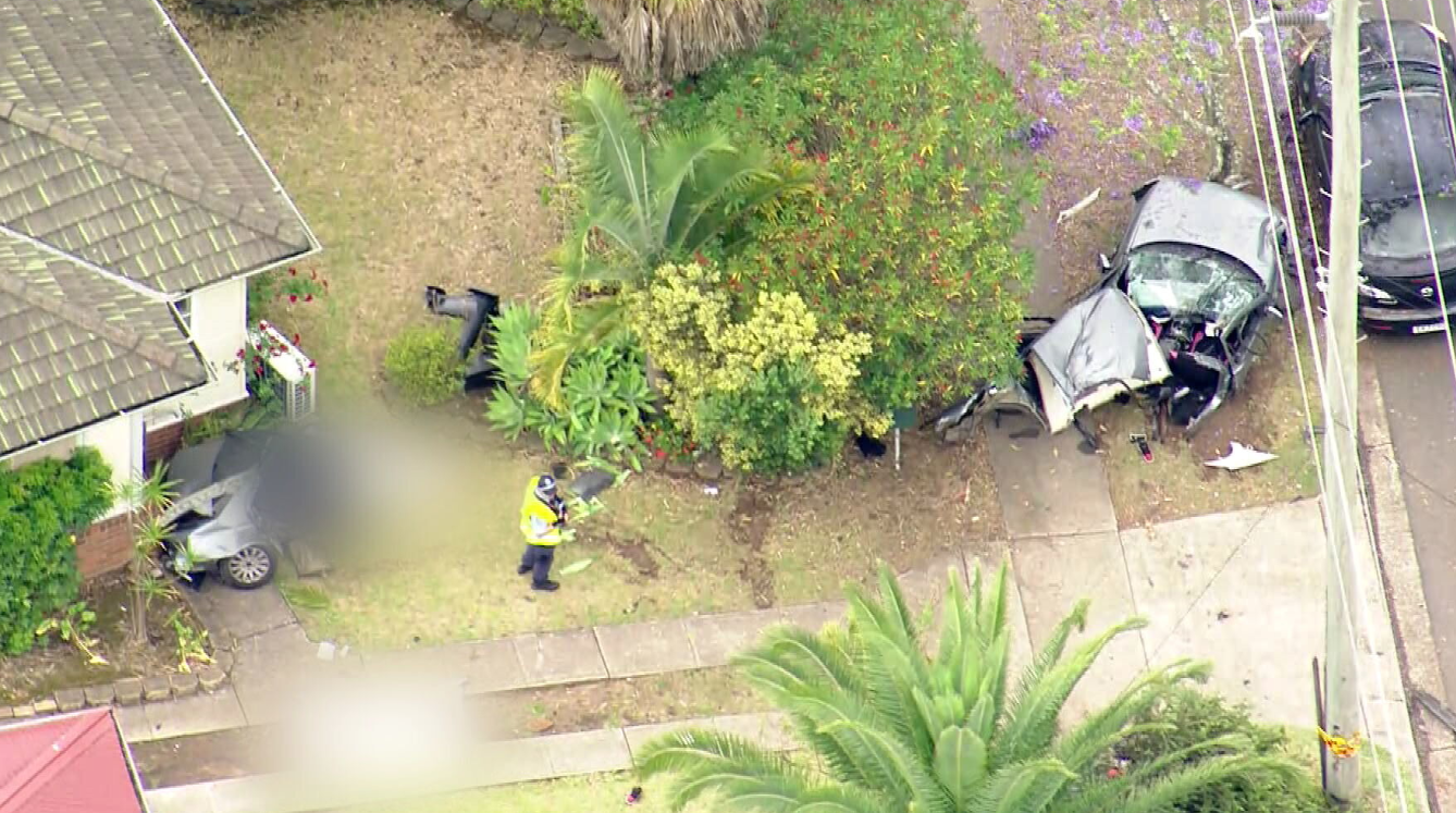 Two boys are dead following a horror crash in Ashcroft in Sydney's south-west this morning. 