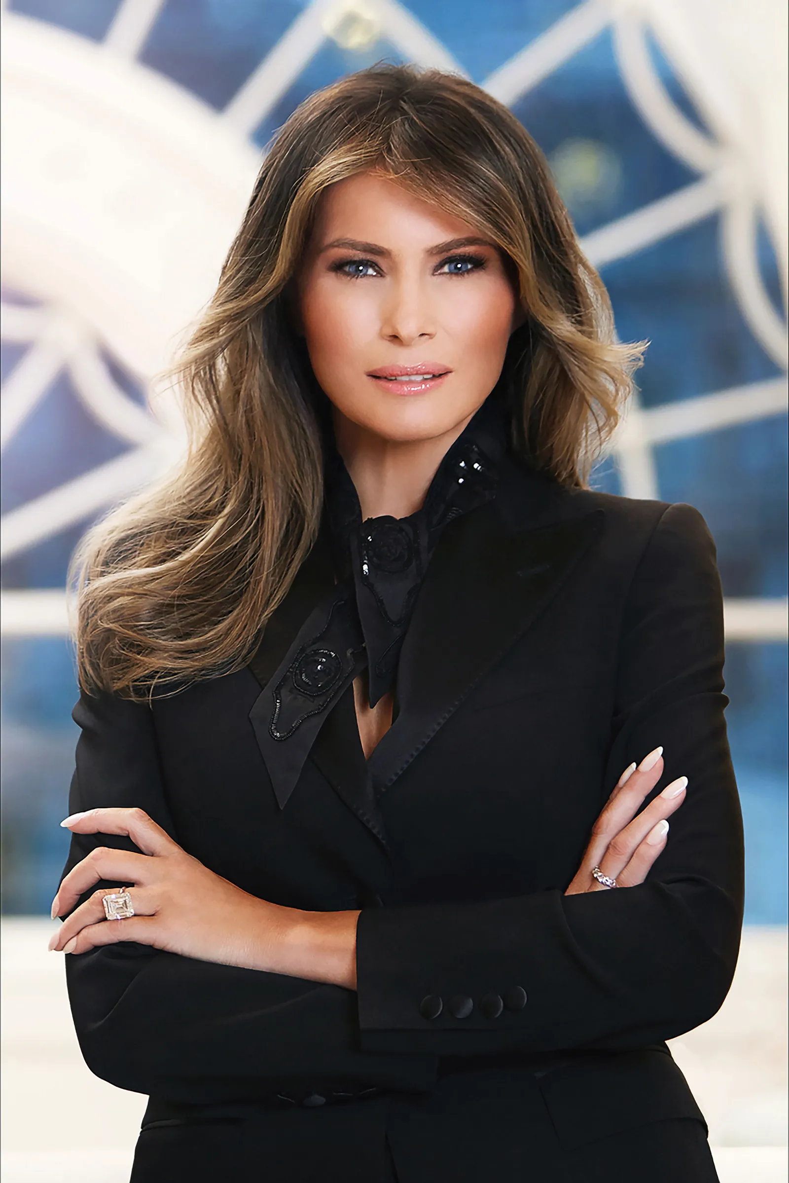 Melania Trump's 2016 official portrait.