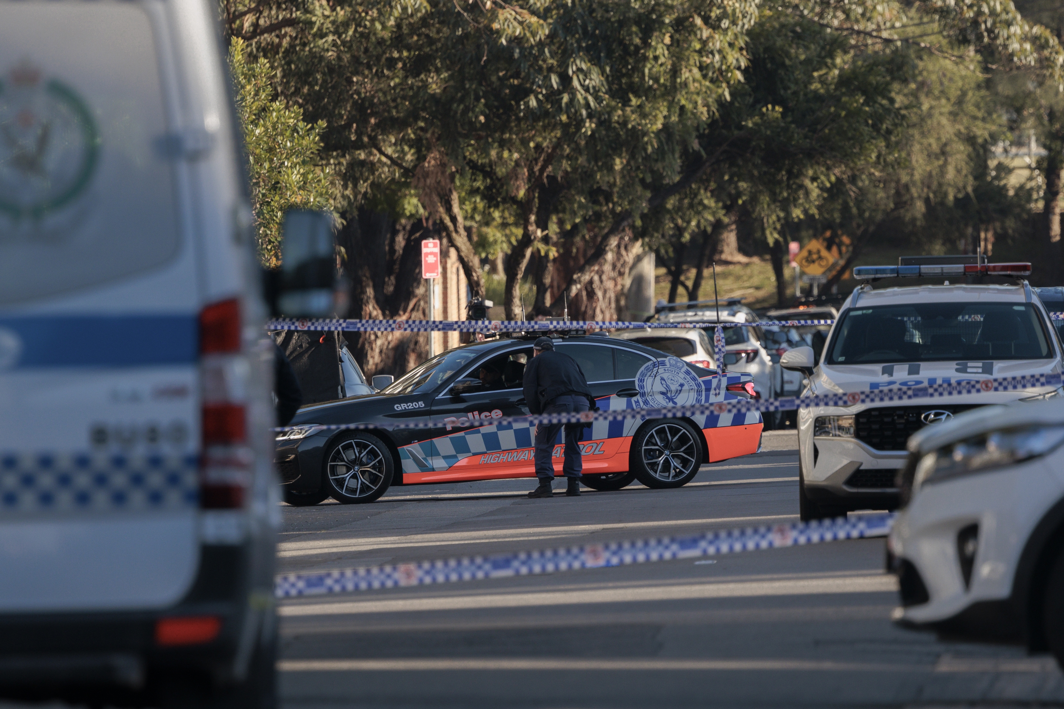 The scene of a fatal shooting in Broughton Street, Canterbury. 27 July, 2023. Photo: Brook Mitchell