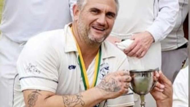 A father-of-two has been shot outside a home while a young girl slept inside.The gunman, who remains on the run, fled in a vehicle, crashing into several neighbours' cars.