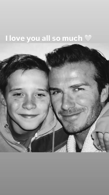 The footballer ﻿took to his Instagram story to post a throwback photo of himself with his son after his 2025 New Years post stirred up more chatter about the family fued. While Brooklyn was absent from his father's photodump of the year, David later shared a photo of the two of them together on his story, writing ﻿