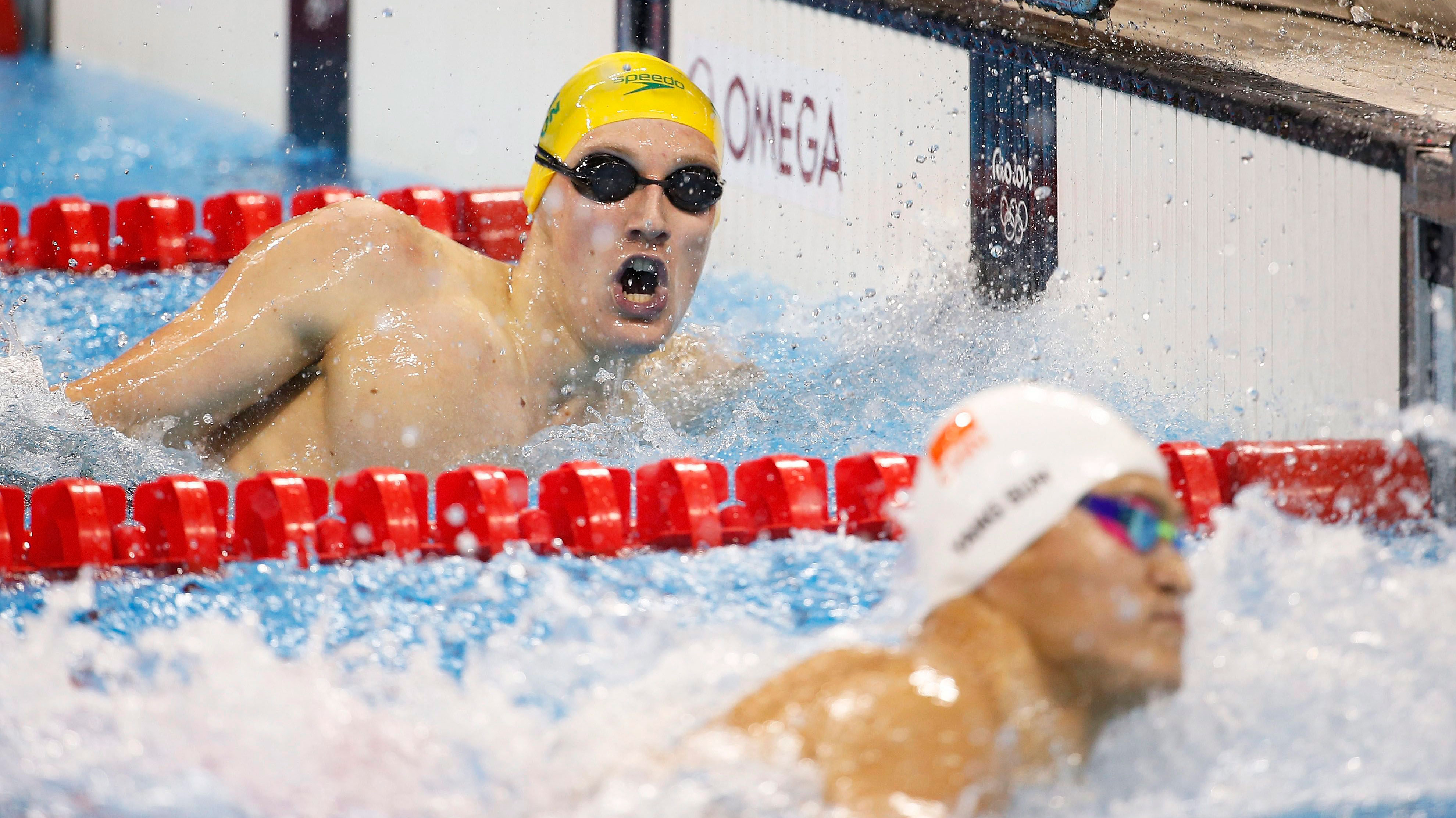 Mack Horton and Chinese rival Sun Yang.