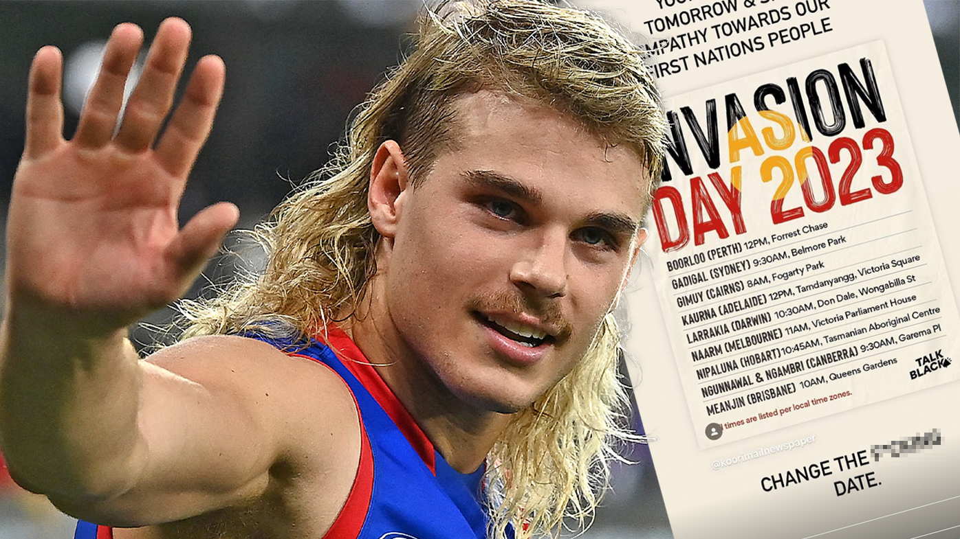 Bailey Smith has called for Australia Day to be moved from January 26.