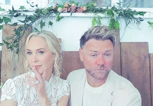 brian mcfadden marries for a third time partner Danielle Parkison daughter Ruby