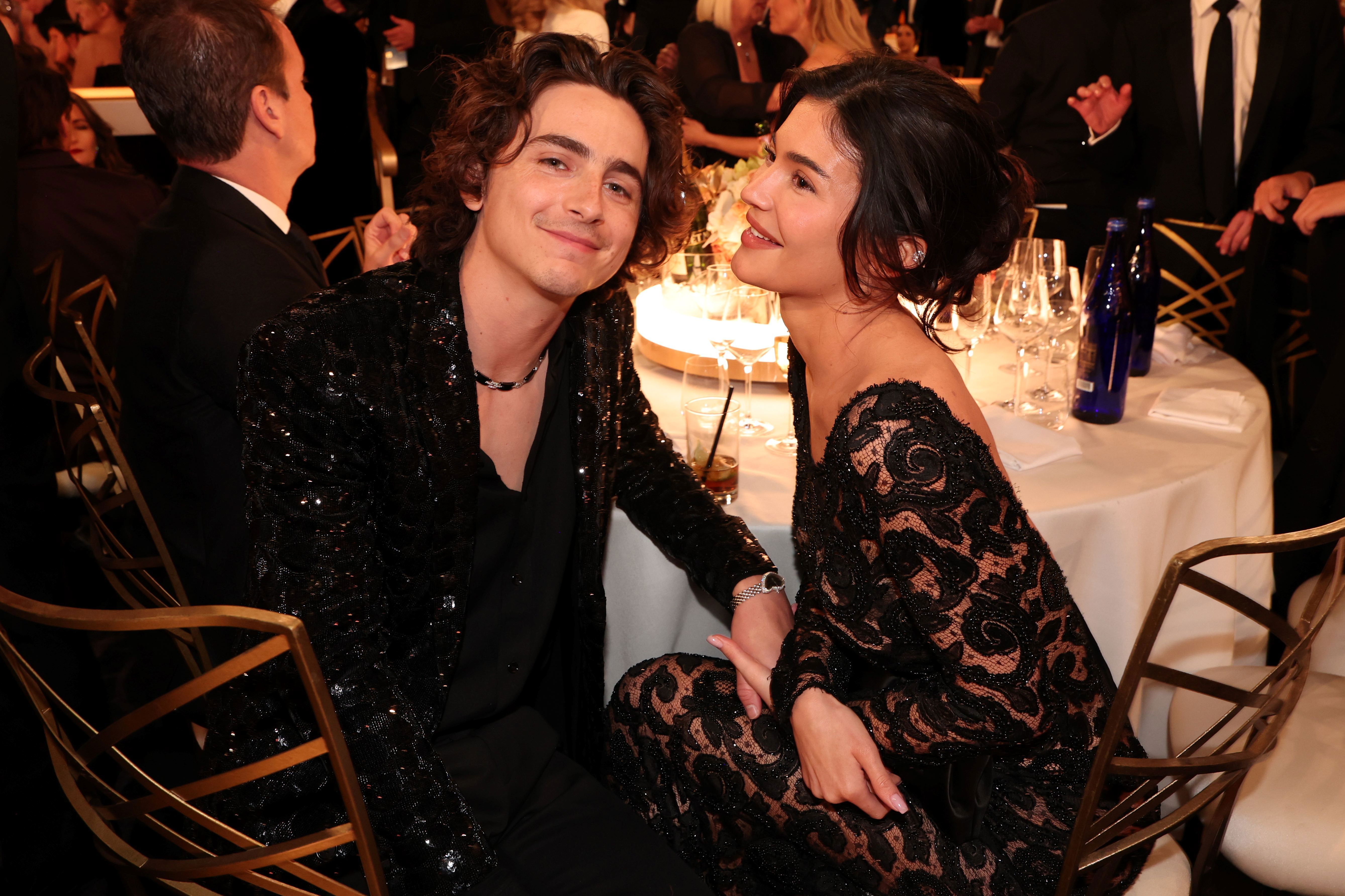 Kylie Jenner and Timothee Chalamet