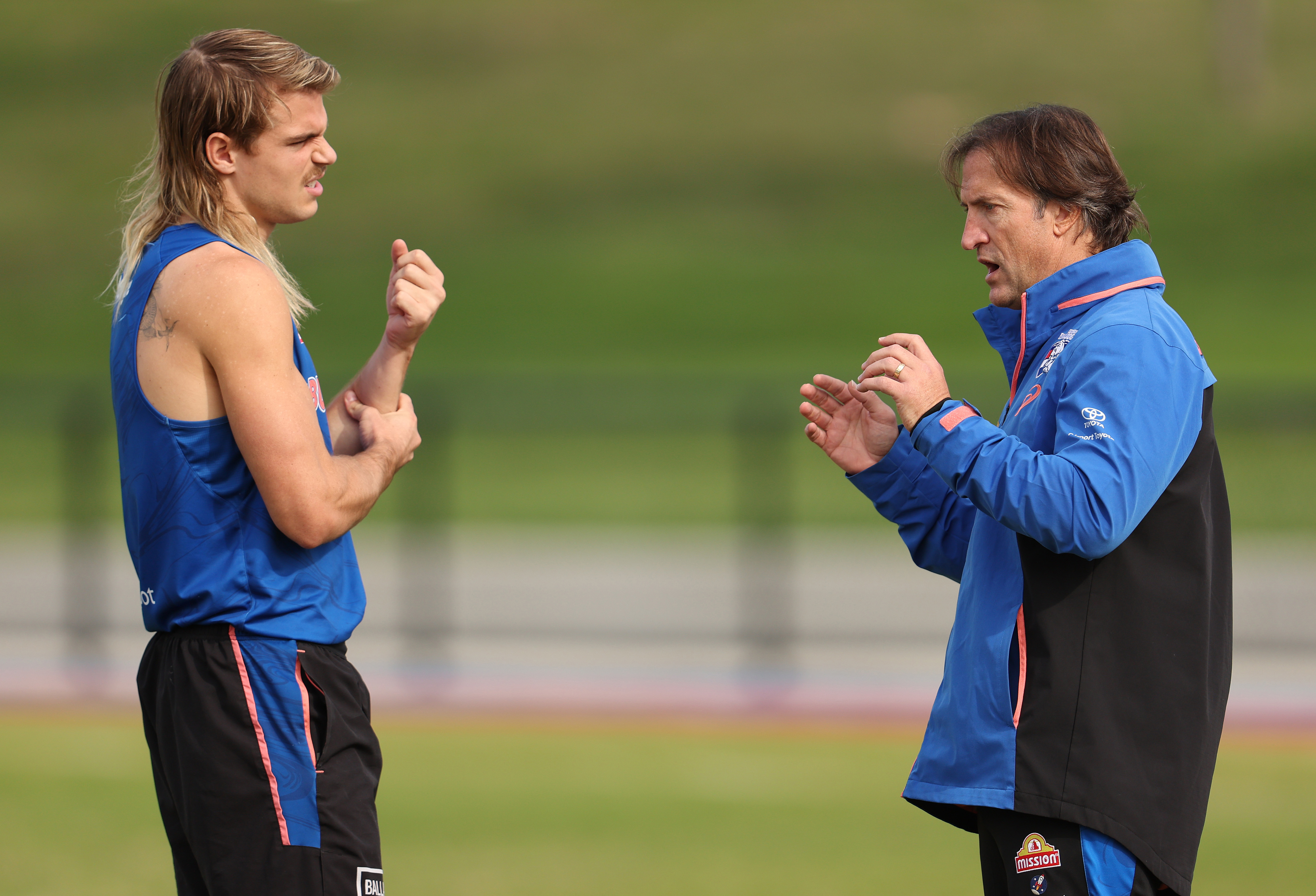 Bailey Smith and Luke Beveridge.