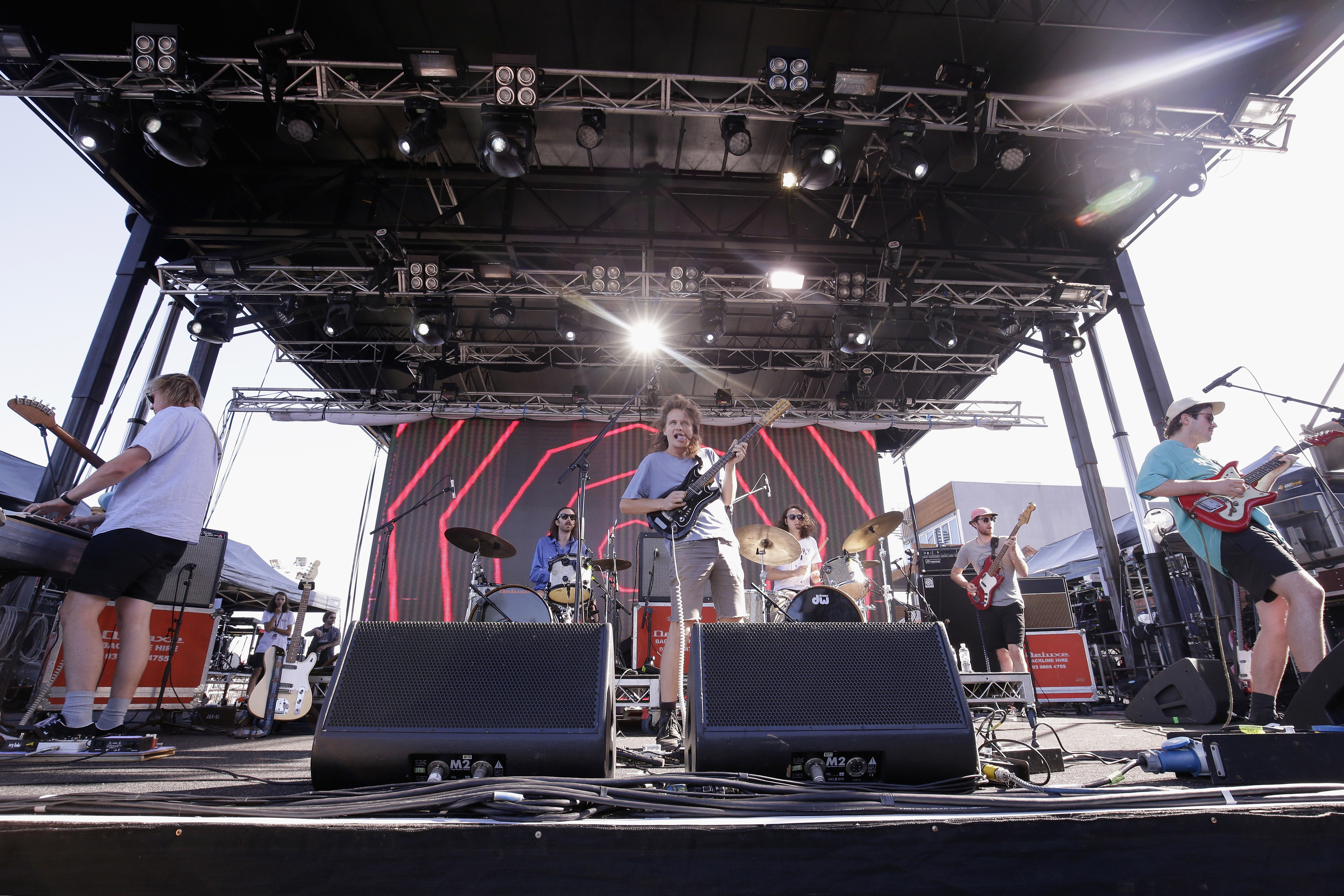 King Gizzard and the Lizard Wizard performing in Melbourne.
