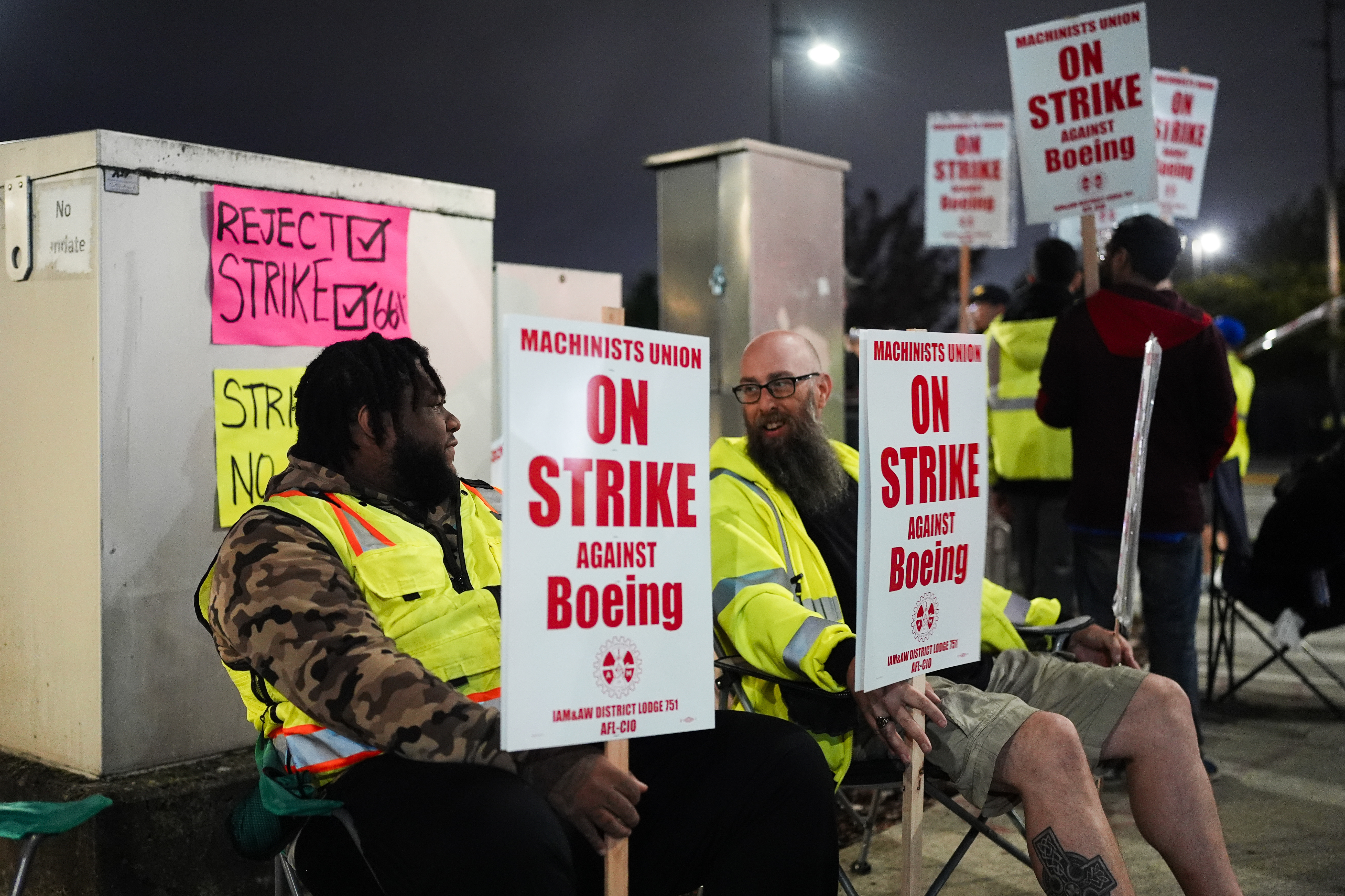 Piquete de trabajadores de Boeing