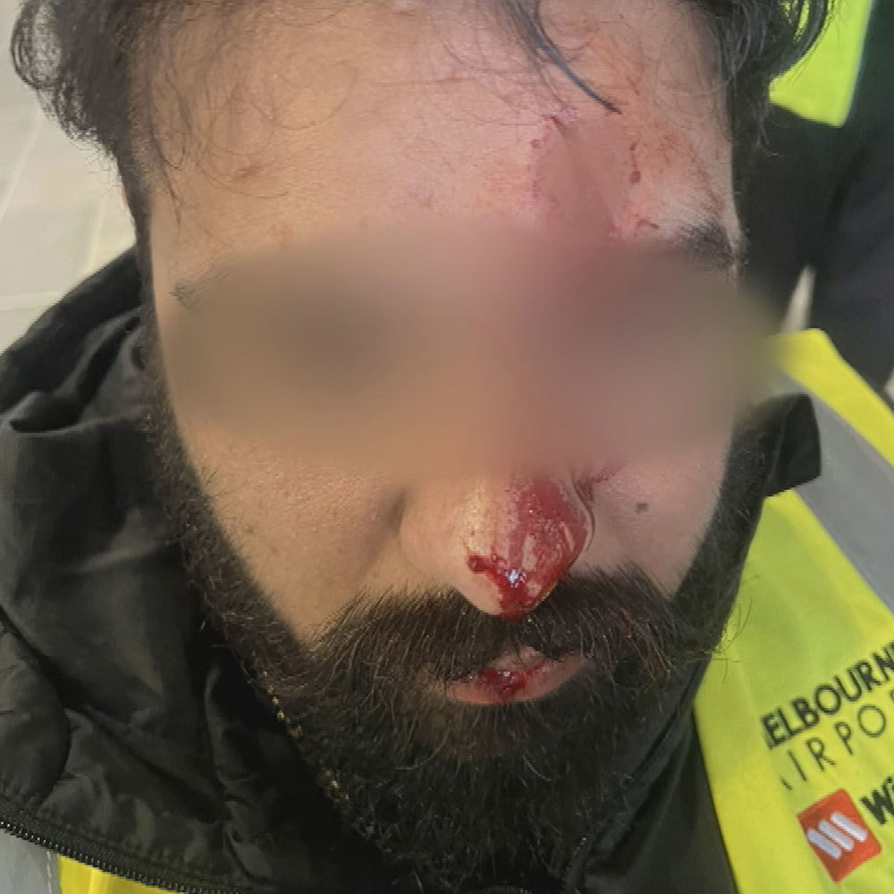 Melbourne Airport security guard Singh was allegedly violently attacked by an Uber driver because he asked the driver to leave the taxi rank.