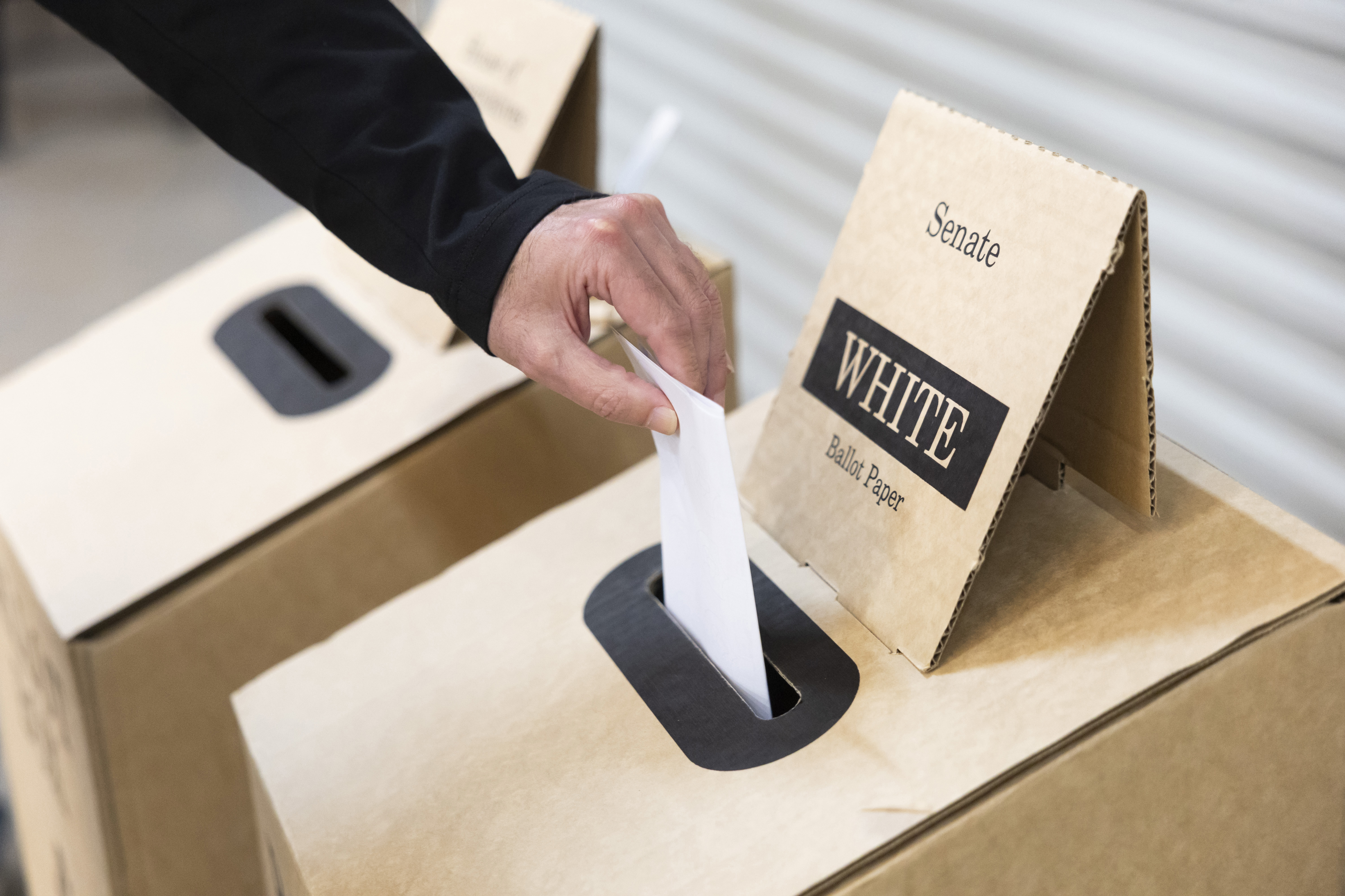 PERTH, AUSTRALIA - MAY 03: A member of the public casts their ballot paper on May 03, 2025 in Perth, Australia. Australians headed to the polls on Saturday for the 2025 federal election, where all 150 seats in the House of Representatives and 40 of 76 Senate seats are up for grabs. This election is especially consequential due to a tightly contested race, with cost-of-living pressures, affordable housing, and energy policy dominating the campaign. Though most polls indicate a narrow Labor victor