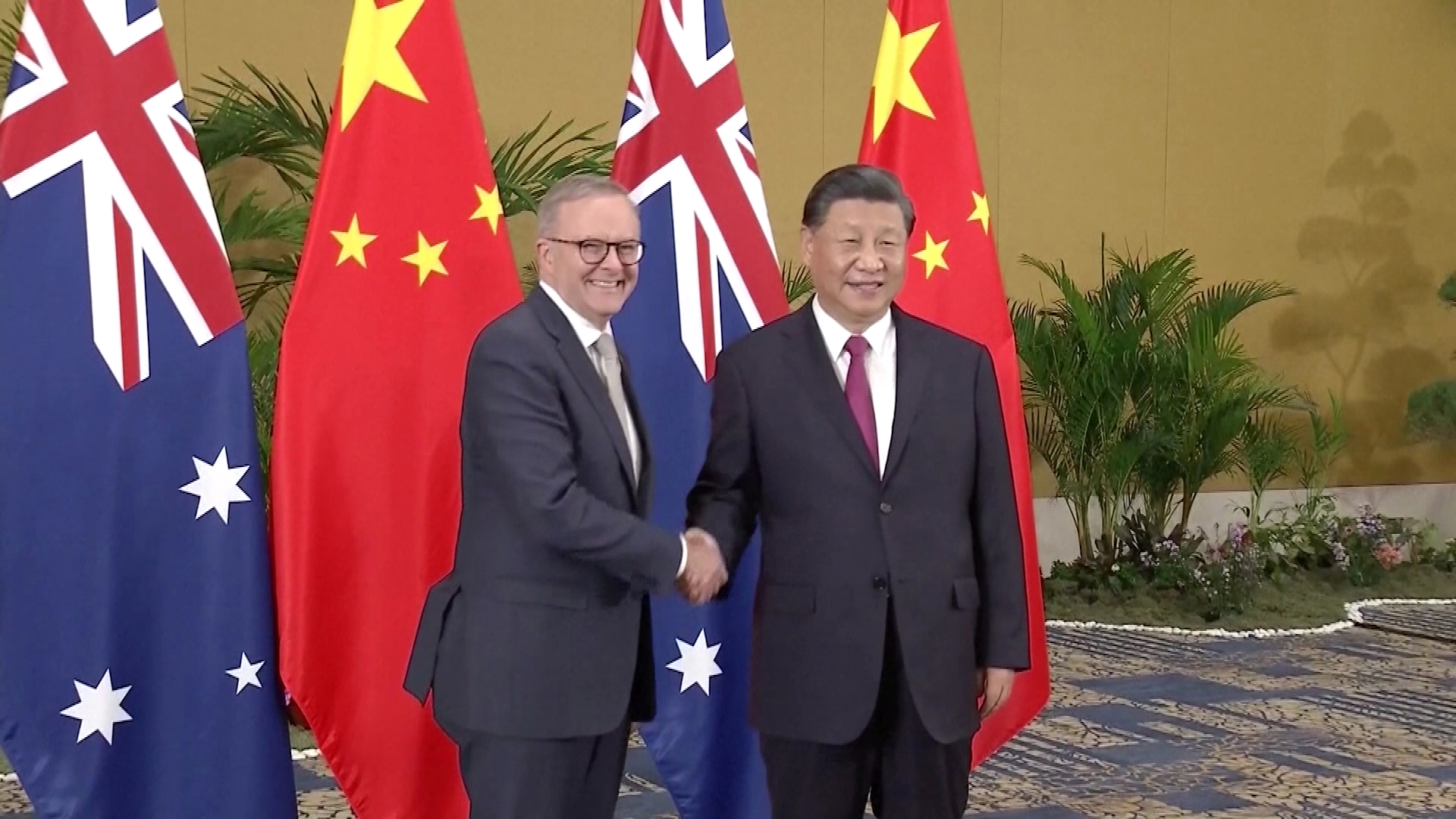 Prime Minister Anthony Albanese and China's president Xi Jinping