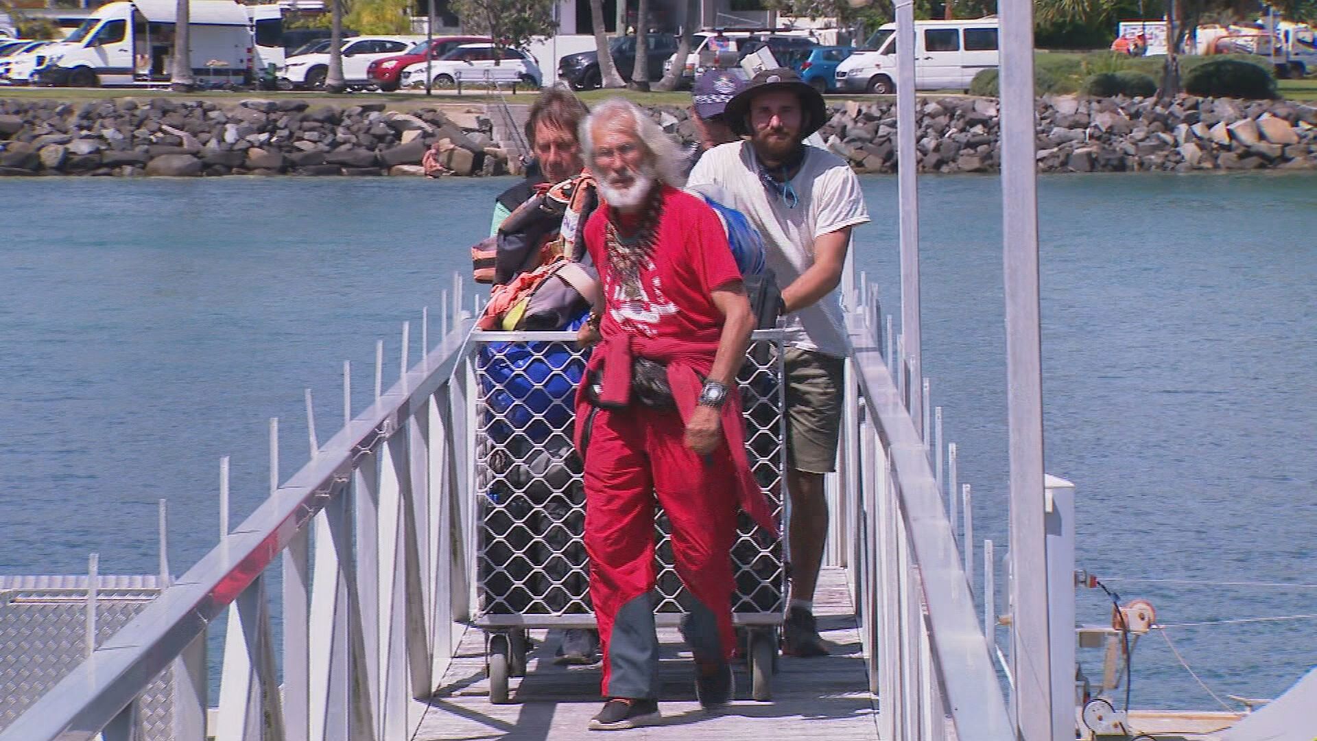 The trio who attempted to sail to Cairns from Vanuatu in an inflatable catamaran have spoken to 9News about the moment they realised they were in danger.Evgeny Kovalevsky, Vincent Baugé and Captain Stanislav Berezkin were rescued 835 kilometres off the Queensland coast