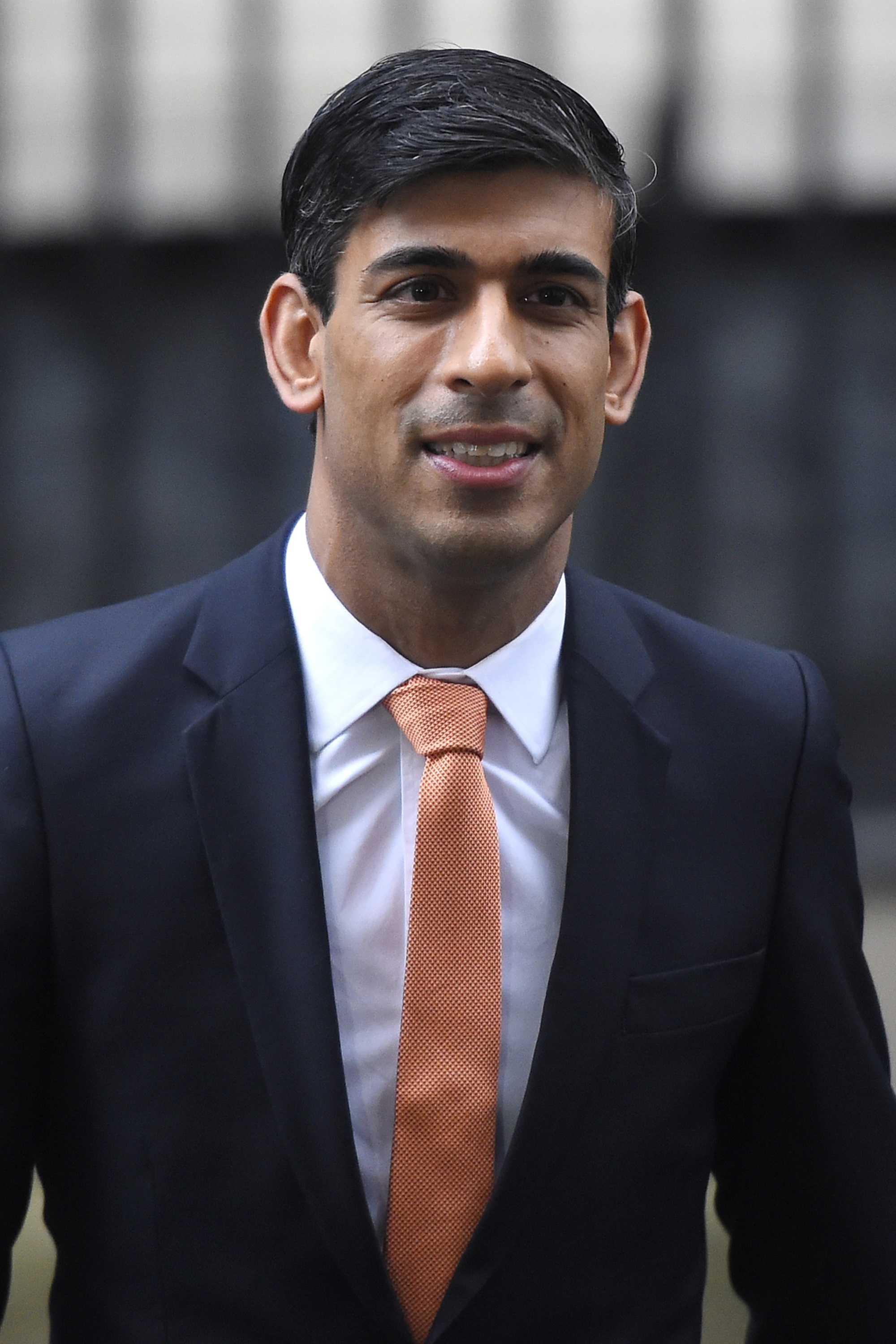 LONDON, ENGLAND - FEBRUARY 13: New Chancellor of the Exchequer Rishi Sunak leaves 10 Downing Street on February 13, 2020 in London, England. The Prime Minister makes adjustments to his Cabinet now Brexit has been completed. (Photo by Peter Summers/Getty Images)