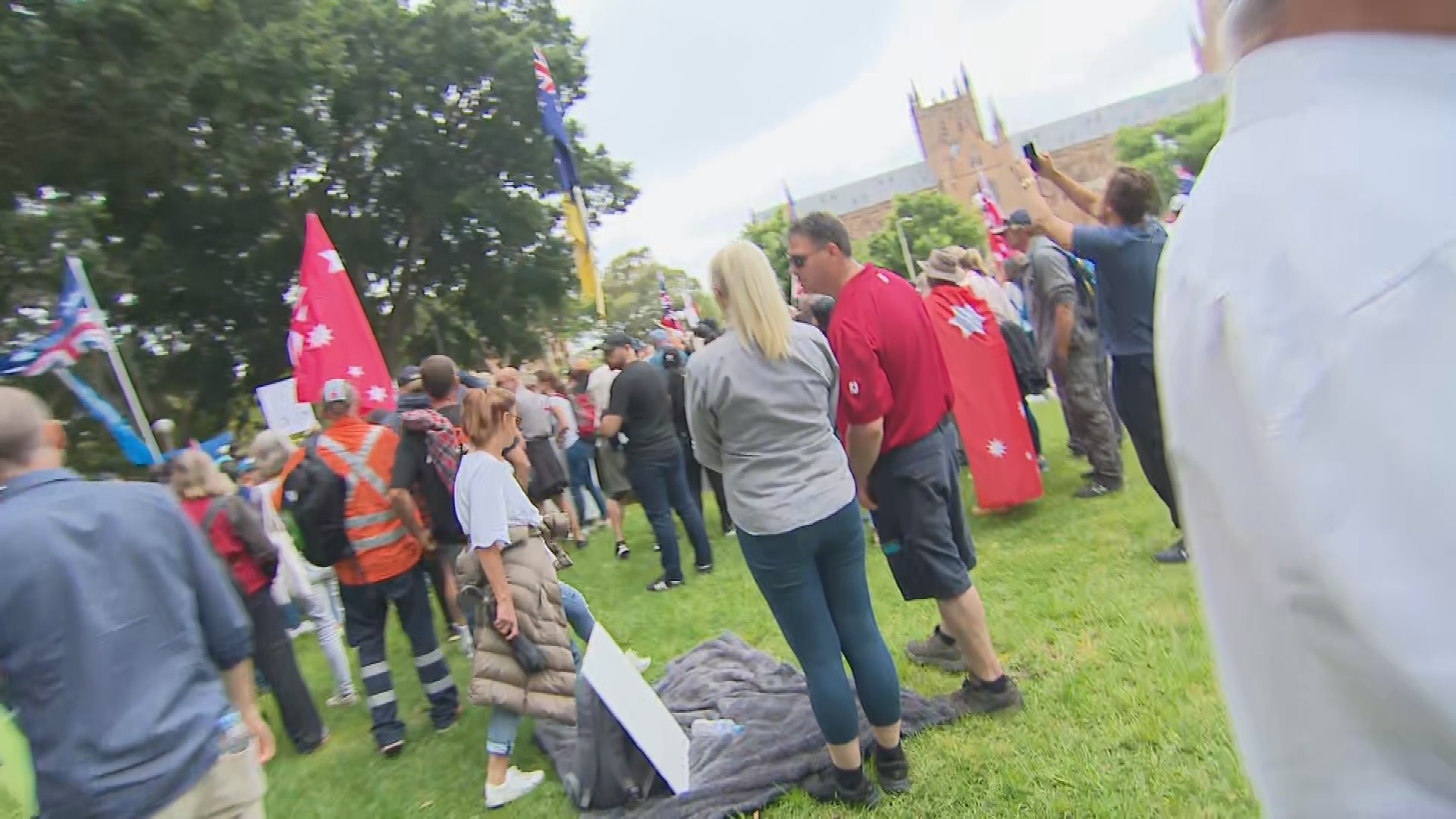 Crowds flock to cities nationwide to protest pandemic bills.