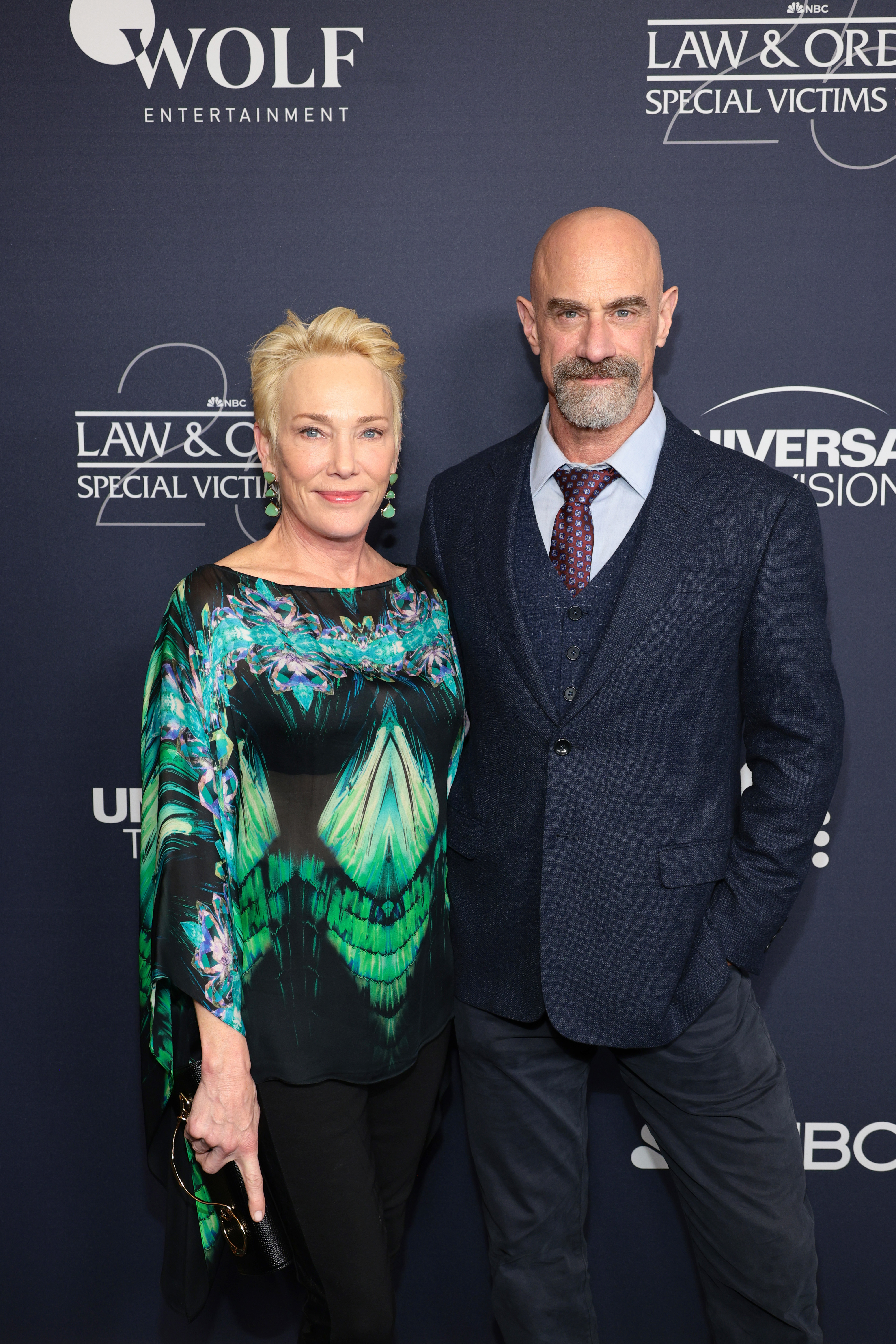 NEW YORK, NEW YORK - JANUARY 16: (L-R) Sherman Williams and Christopher Meloni attend the "Law & Order: Special Victims Unit" 25th Anniversary Celebration on January 16, 2024 in New York City. (Photo by Dimitrios Kambouris/Getty Images)