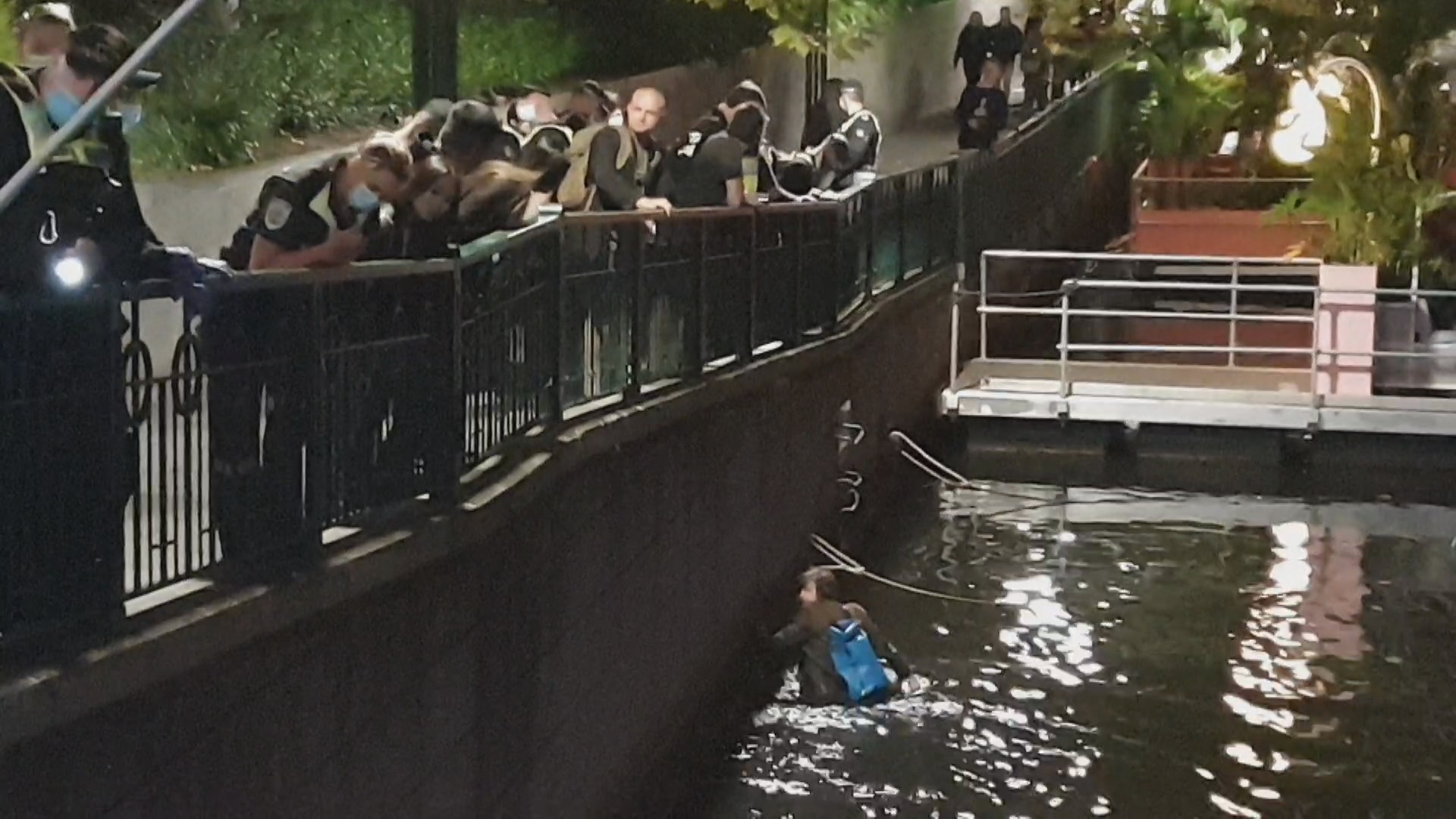 About 25 people were spoken to by Victorian Police.