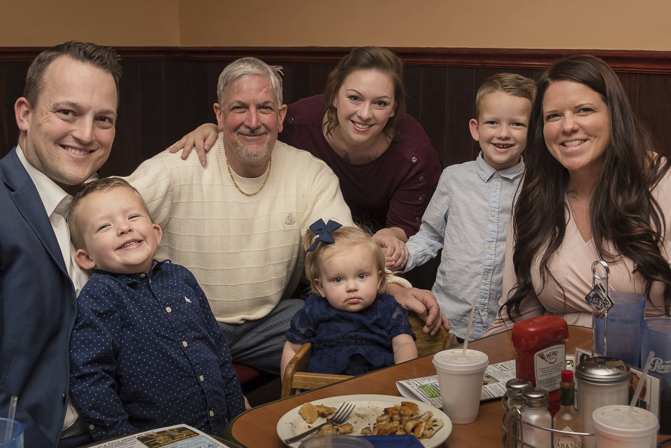 David Bennett with his family