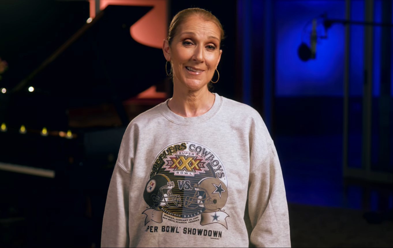 Celine Dion appears in Sunday Night Football promotional video