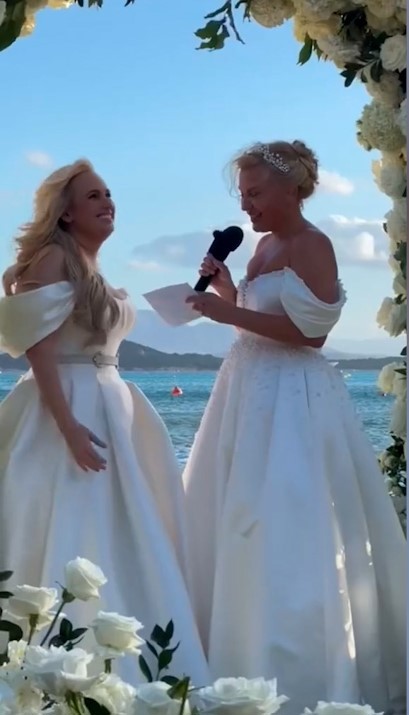 Rebel Wilson Ramona Agruma wedding