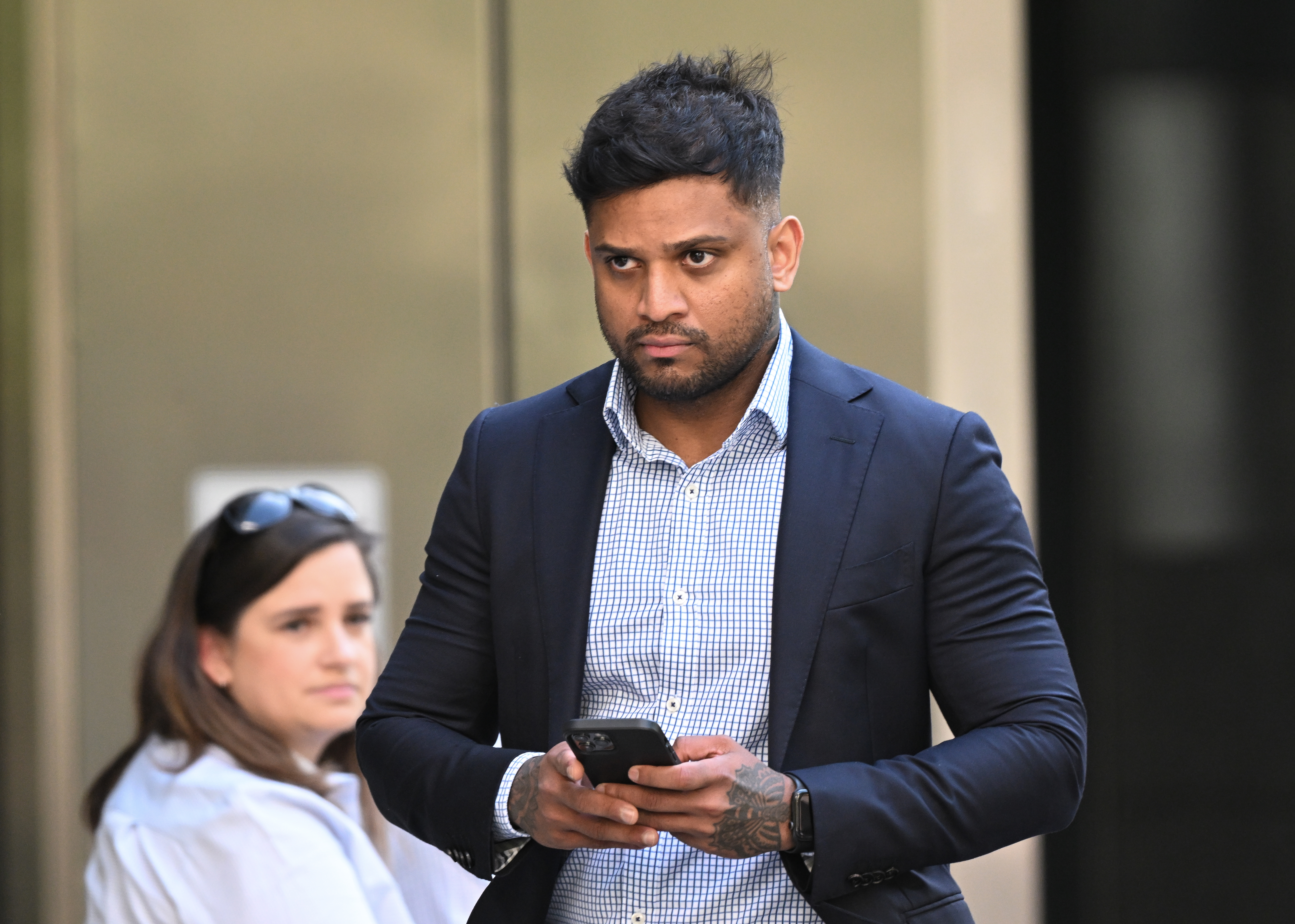 Navishta Desilva arrives at the County Court on 20th October 2023.