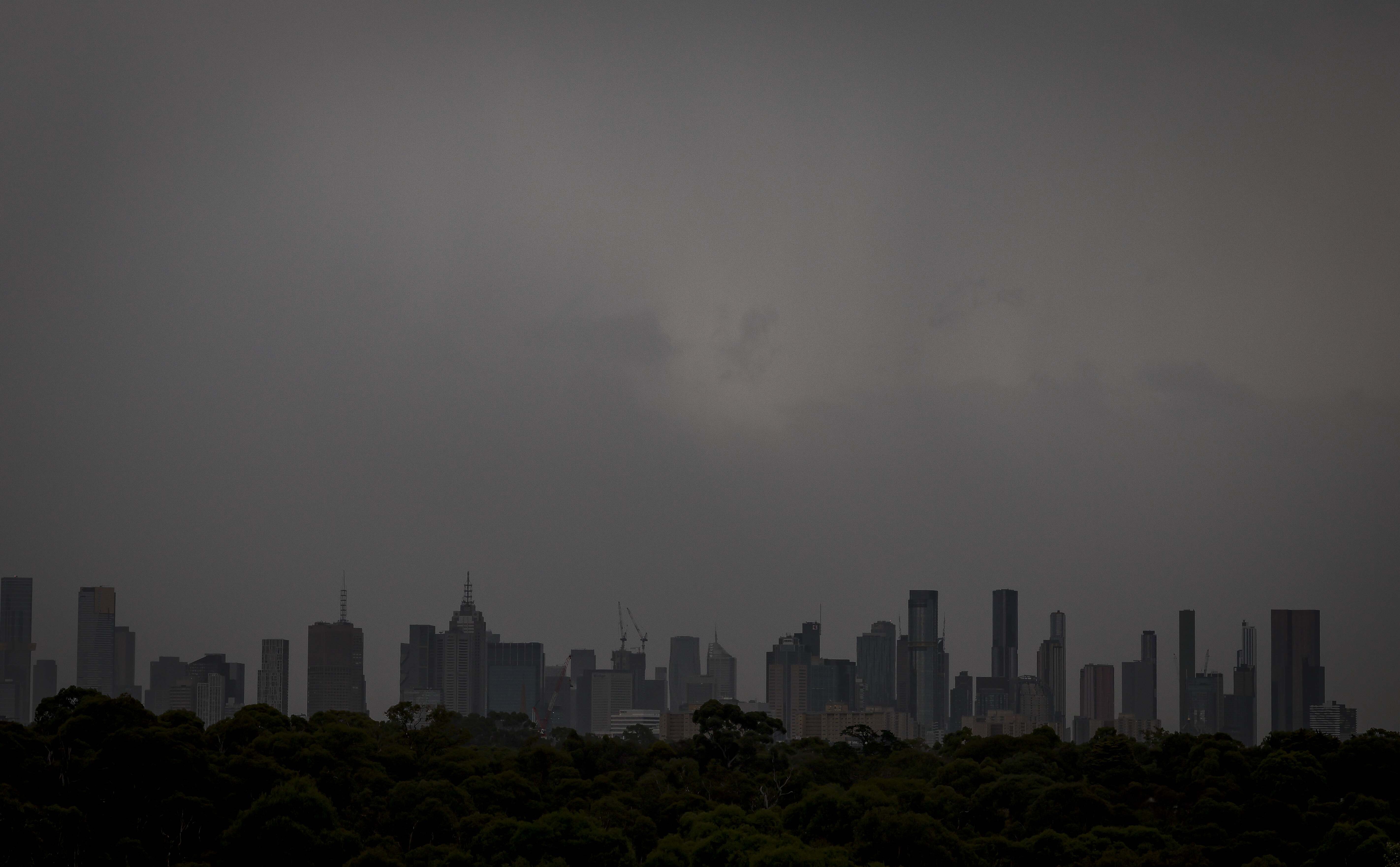 Melbourne has been battered by rain and severe storms.