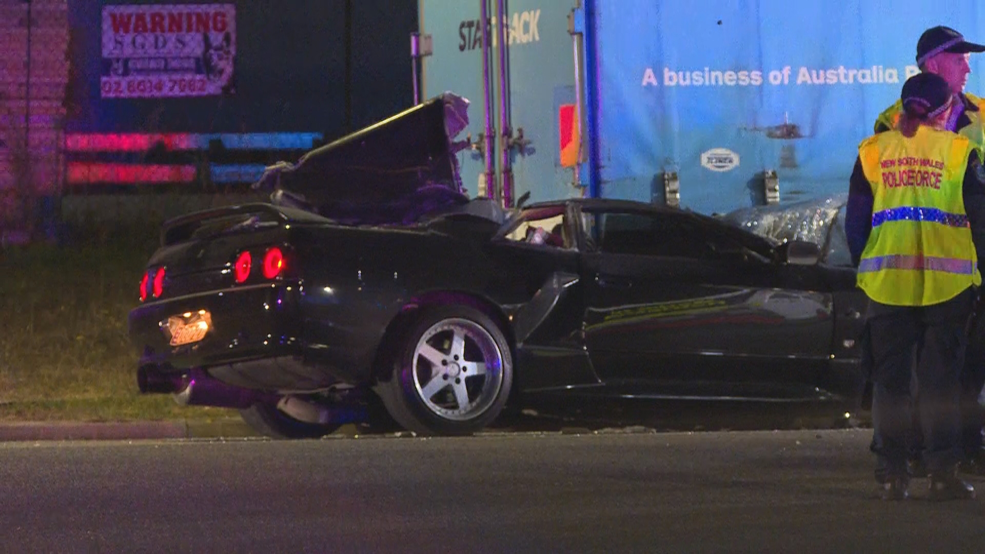 Fatal crash in Ingleburn, NSW.