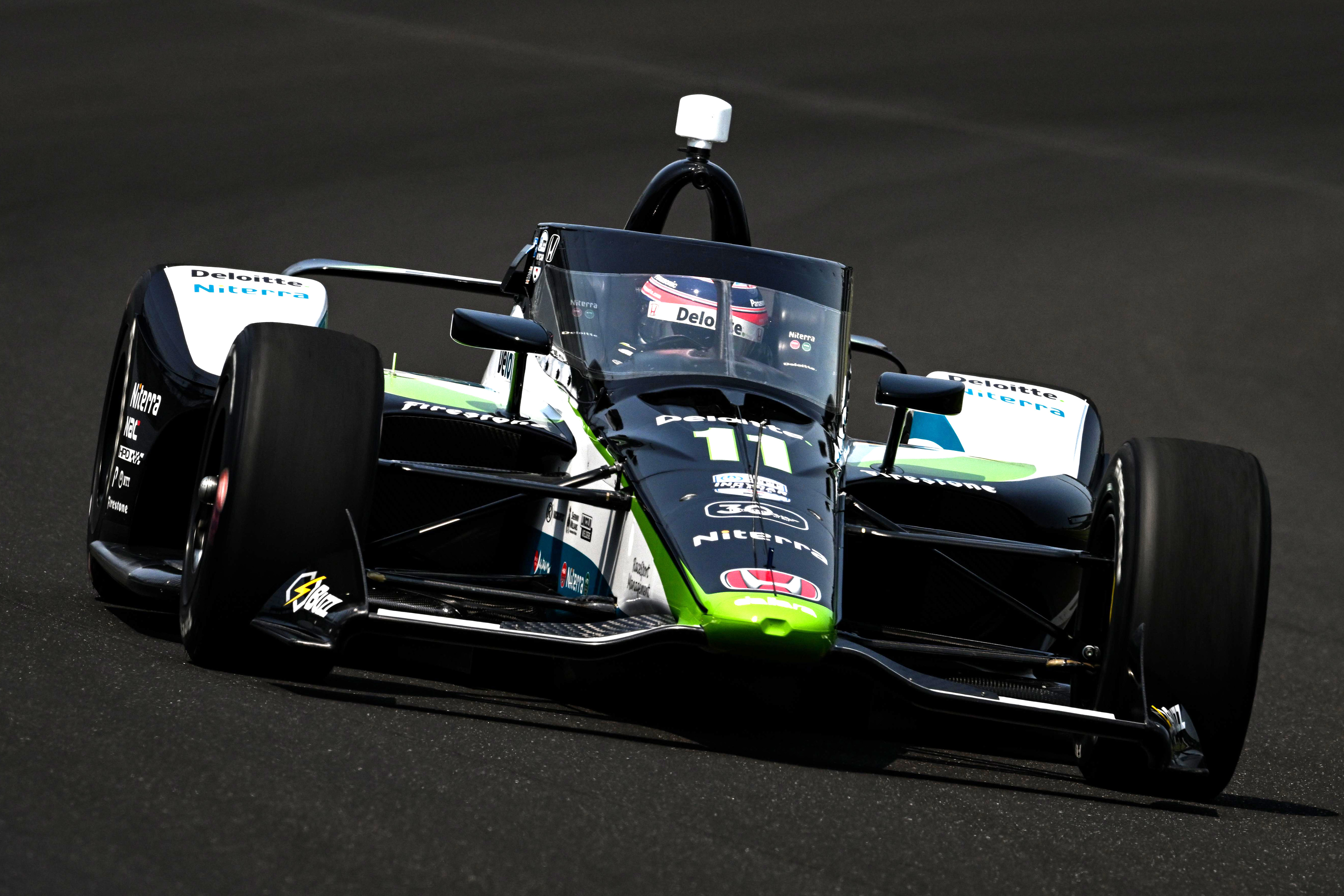 Takuma Sato was quickest in Thursday's Indianapolis 500 practice.