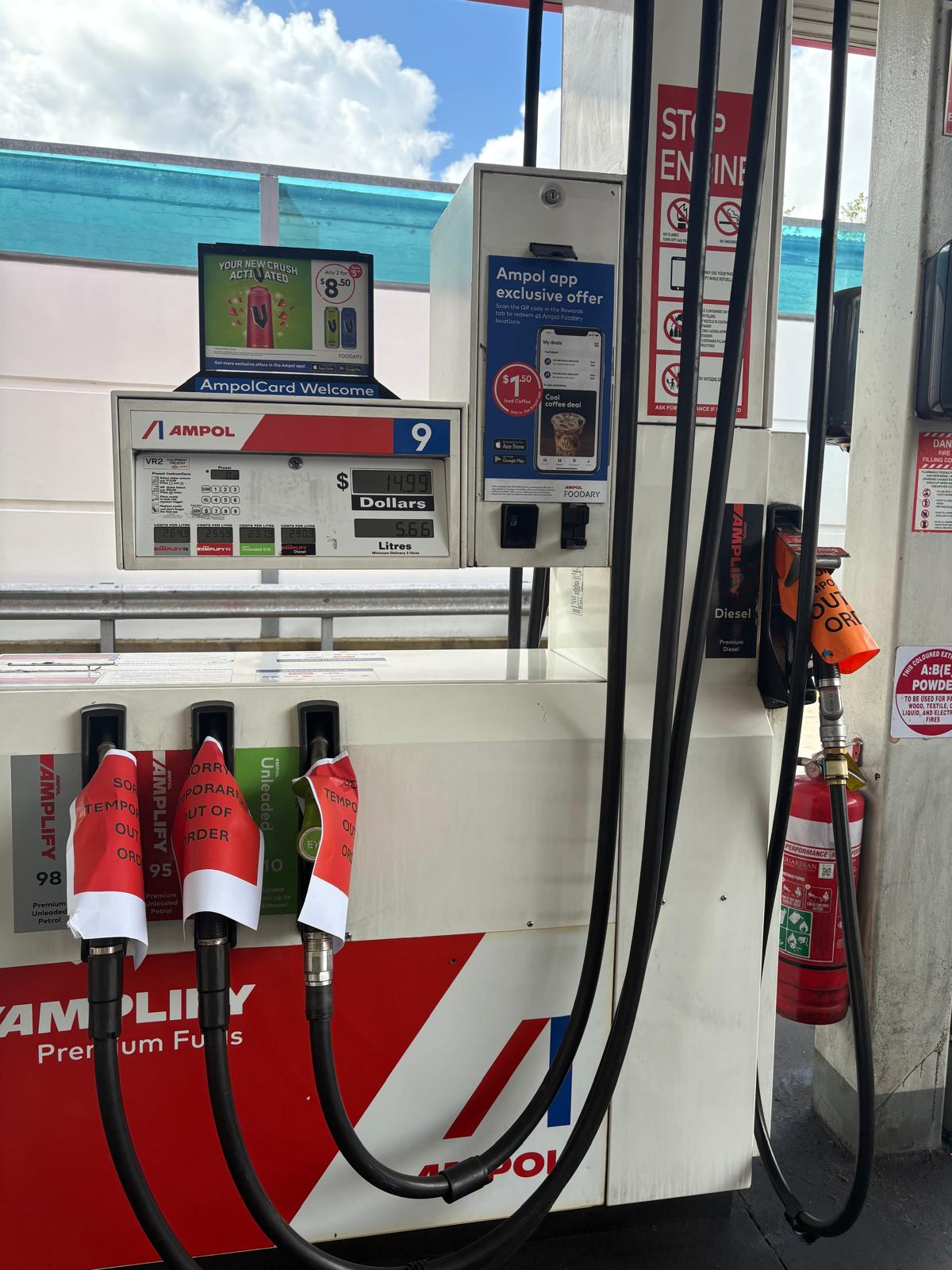 An Ampol petrol station in Neutral Bay, a favourite for motorists on Sydney's Northern Beaches, has been run dry.  