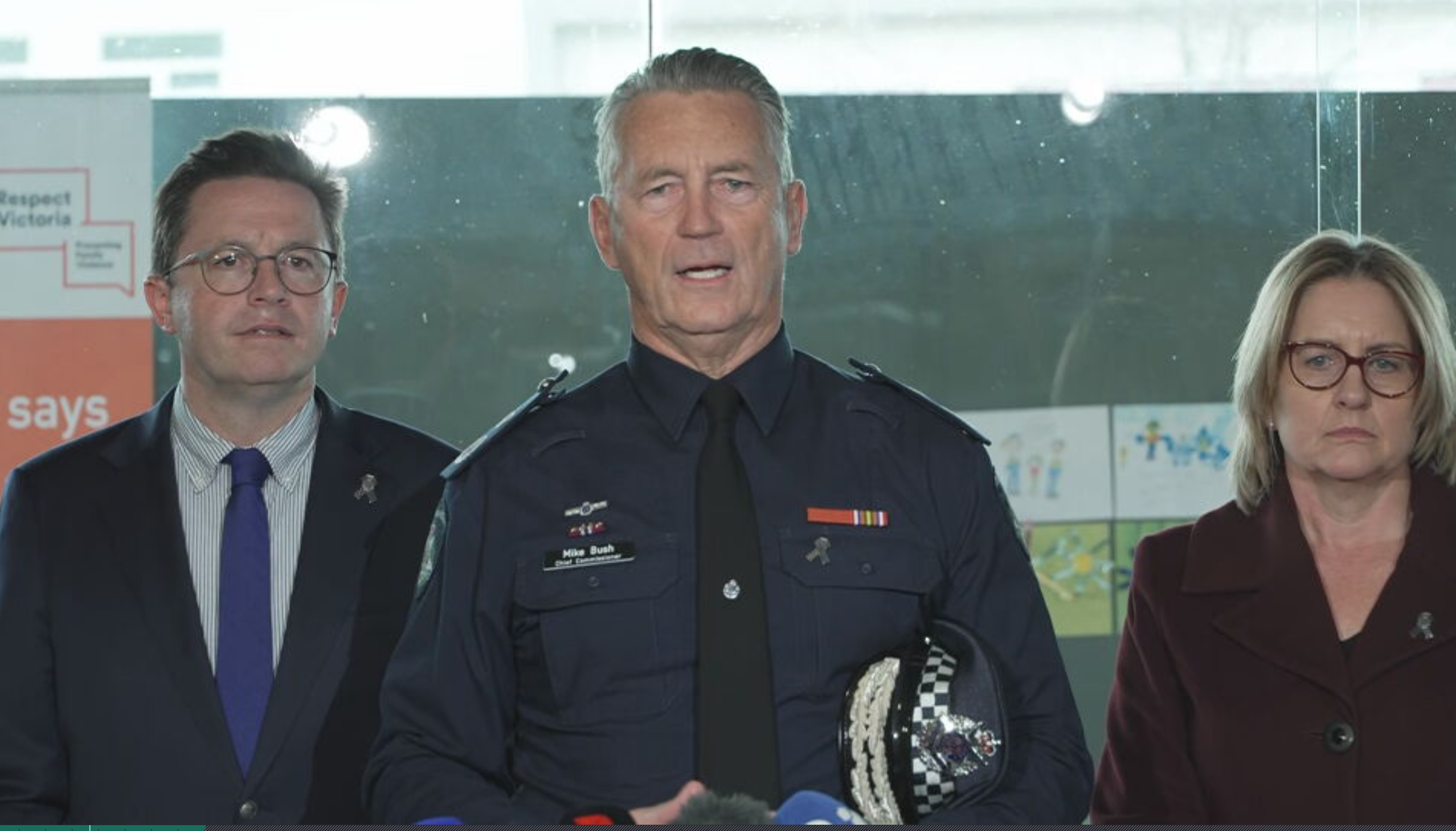 Victoria Police chief commissioner Mike Bush addressed media at Wangaratta Police Station this morning.