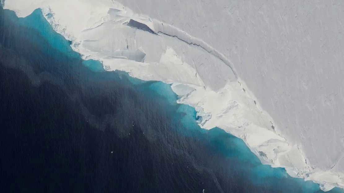 Thwaites Glacier in Antarctica.