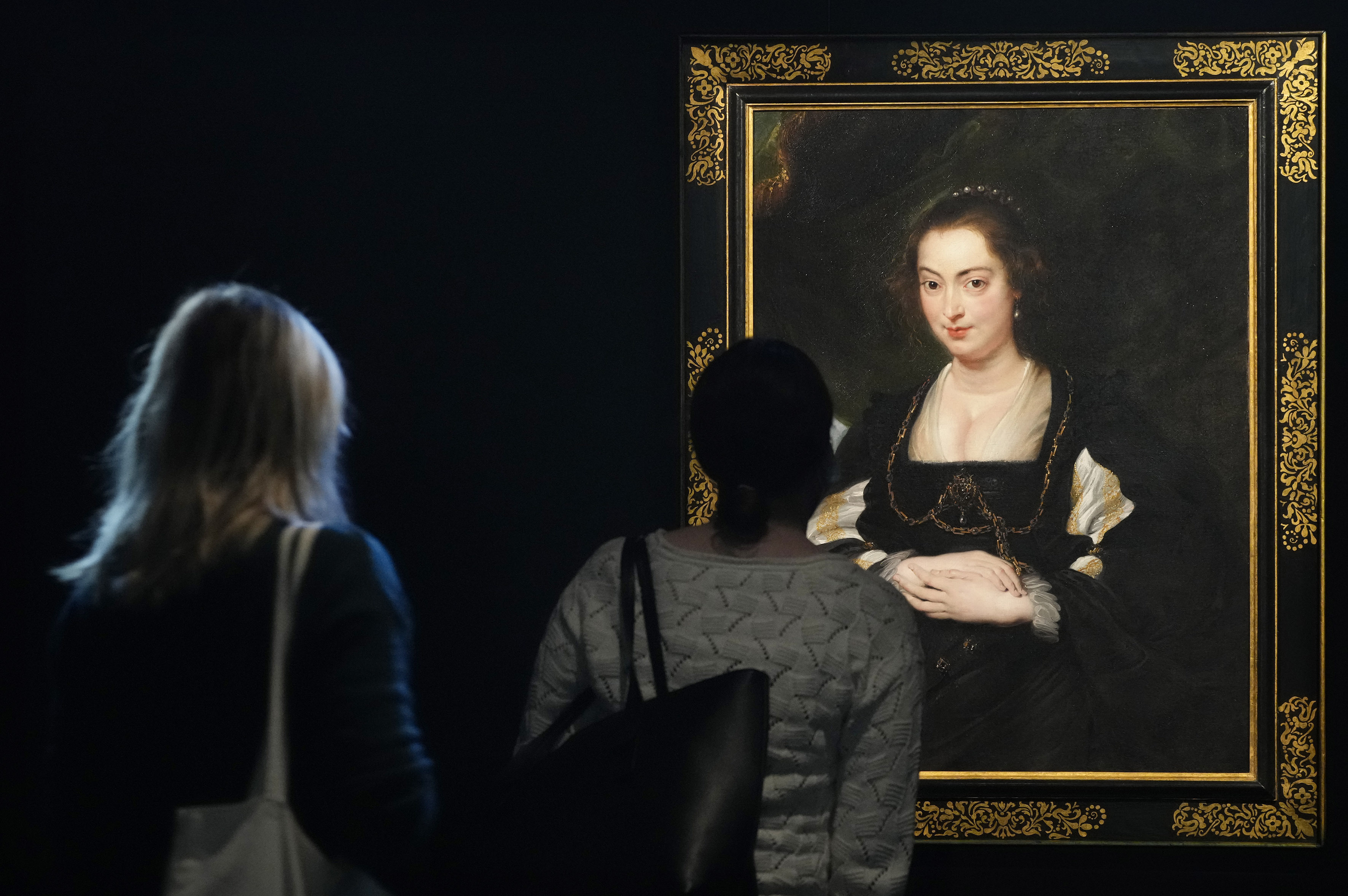 Peter Paul Rubens' 17th century masterpiece "Portrait of a Lady" which sold for 14.4 million zlotys ($4.5 million) at an Old Masters auction at Desa Unicum in Warsaw, Poland on Thursday, March 17,2022