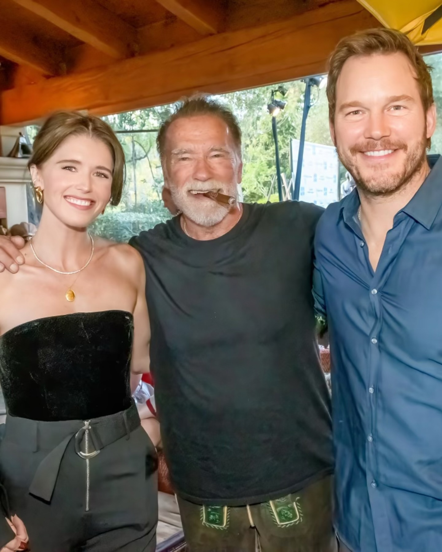 Katherine Schwarzenegger, Arnold Schwarzenegger, Chris Pratt