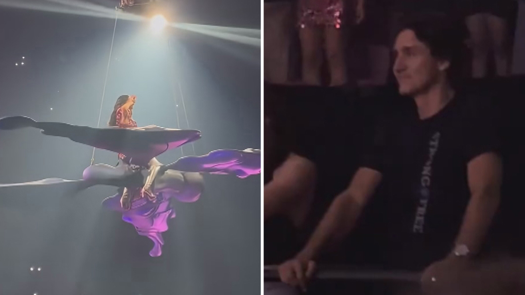 Justin Trudeau attends Katy Perry's Lifetimes Tour show in Montreal, July 2025