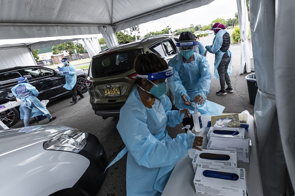 Drive through testing clinic in Merrylands 