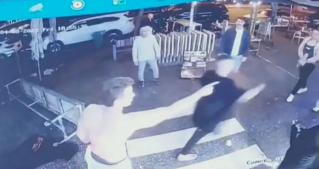 Two people have been charged after an alleged assault at a Queensland restaurant on Friday night.﻿